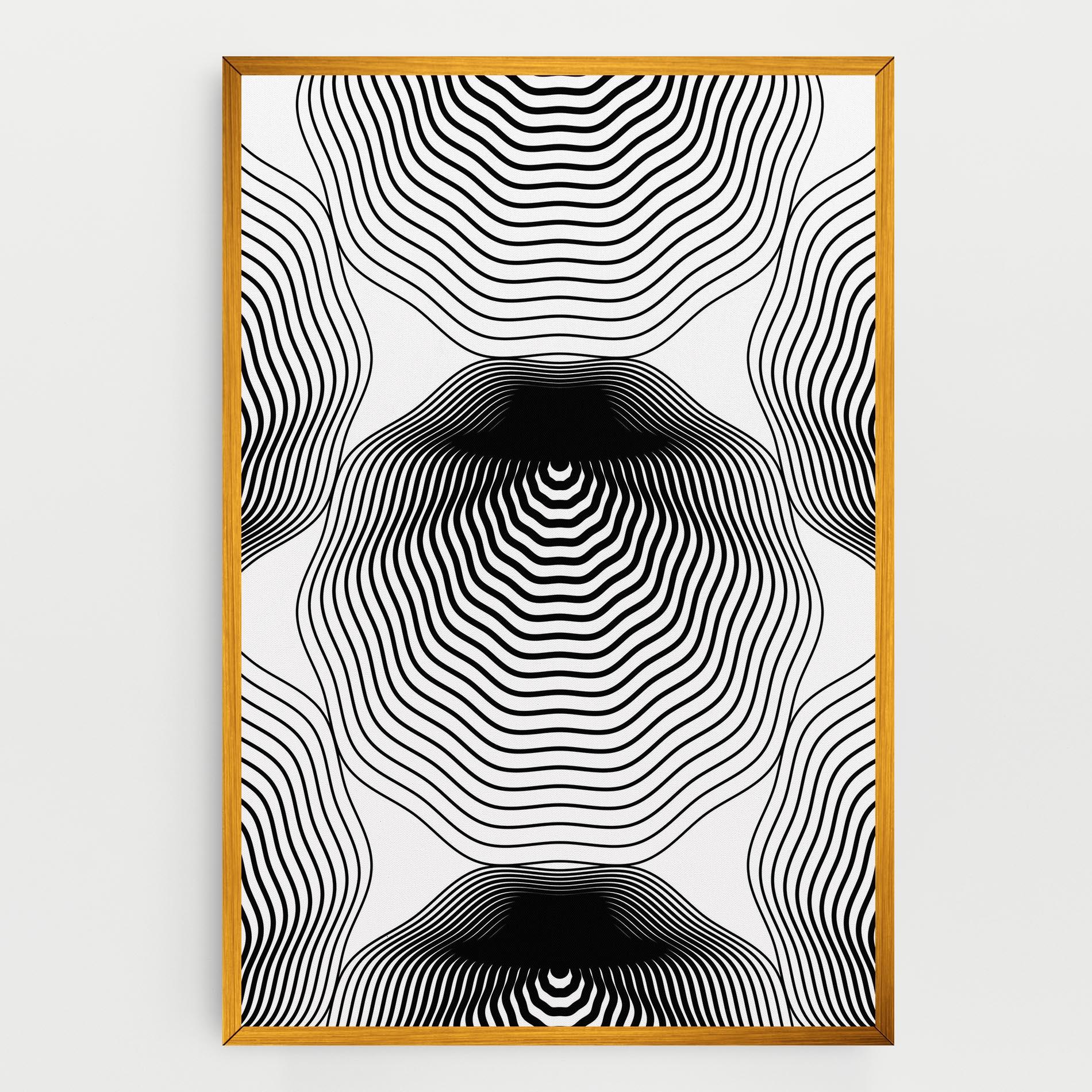 Obraz na Płótnie Black Line Art mockup 0