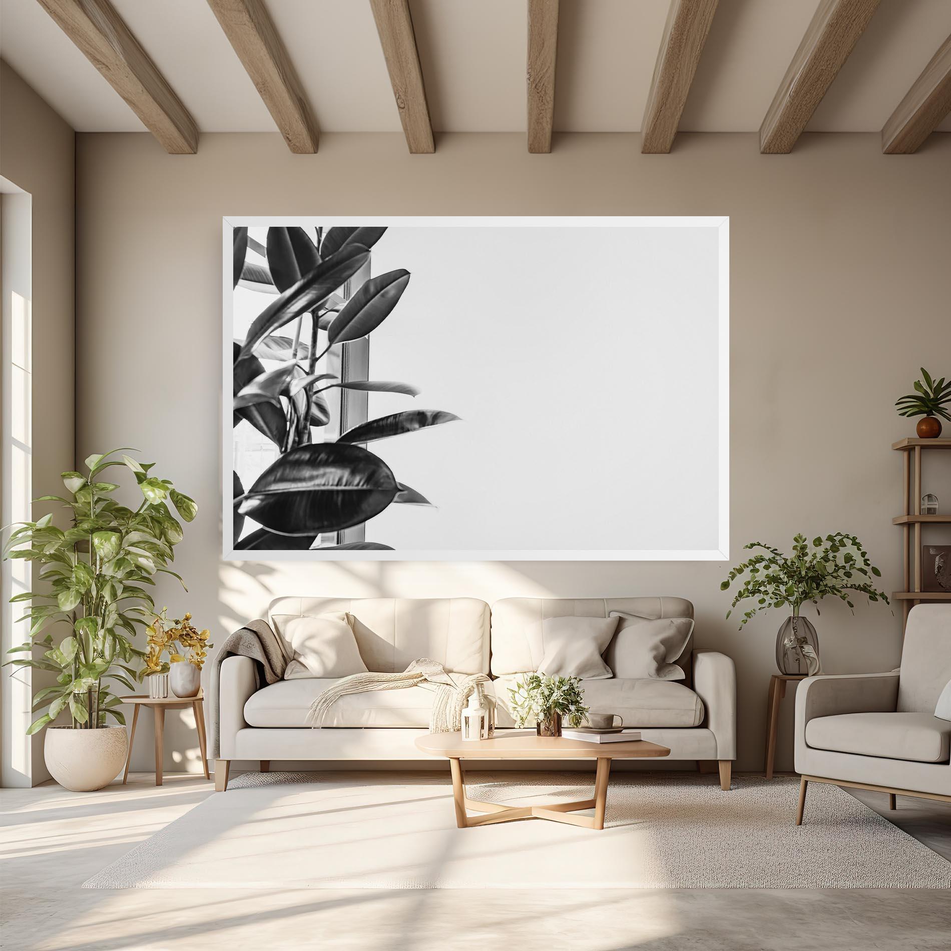 Obraz na Płótnie Grey Plant mockup 6