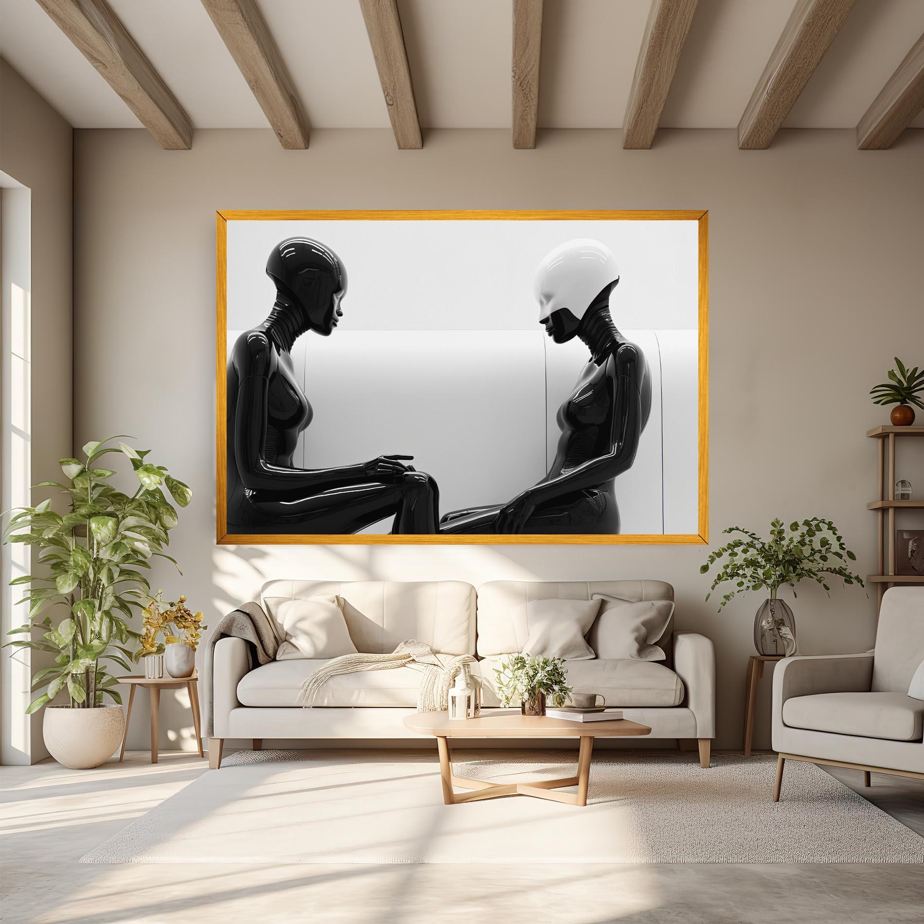 Obraz na Płótnie Black Mannequin mockup 6