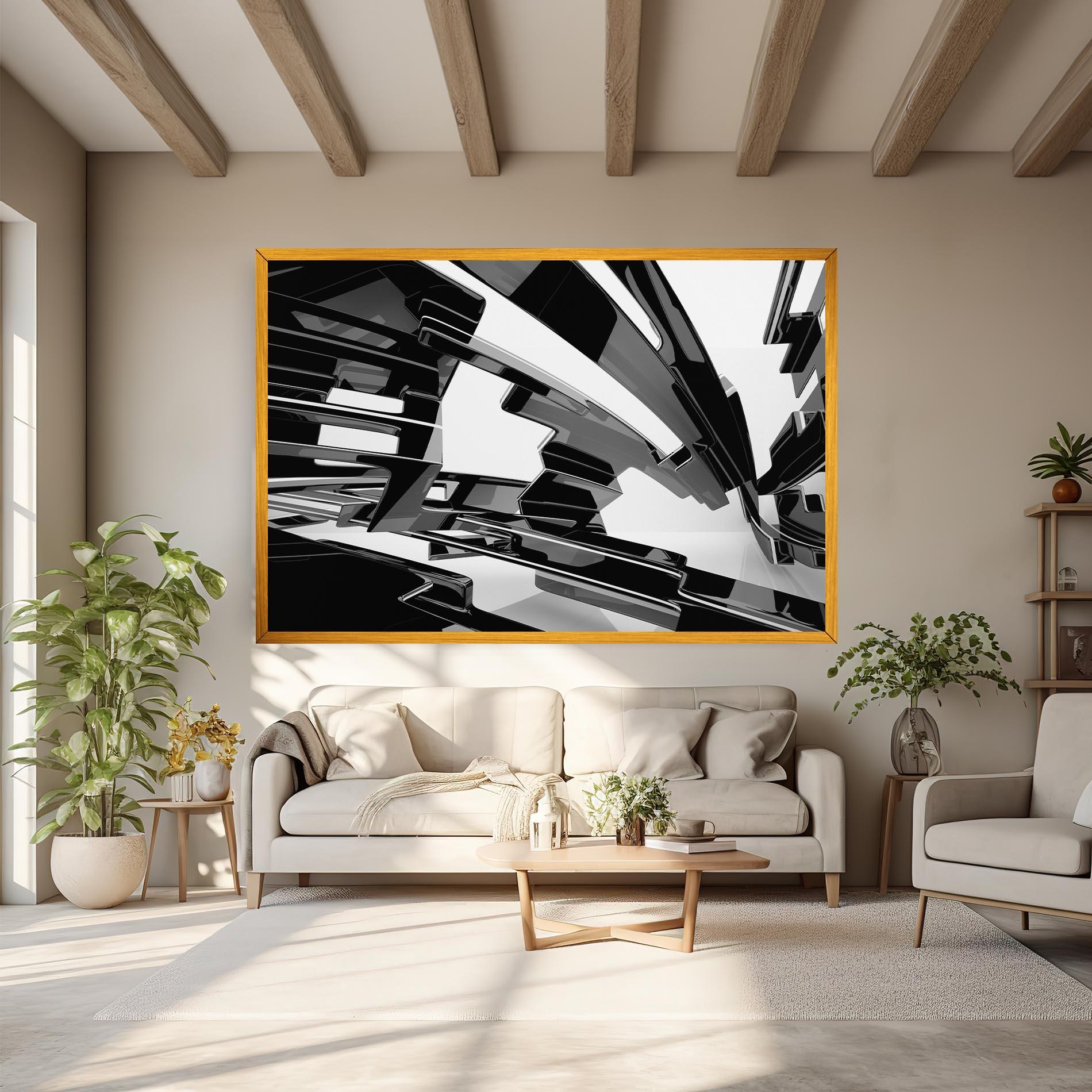 Obraz na Płótnie Glossy Sculpture mockup 6