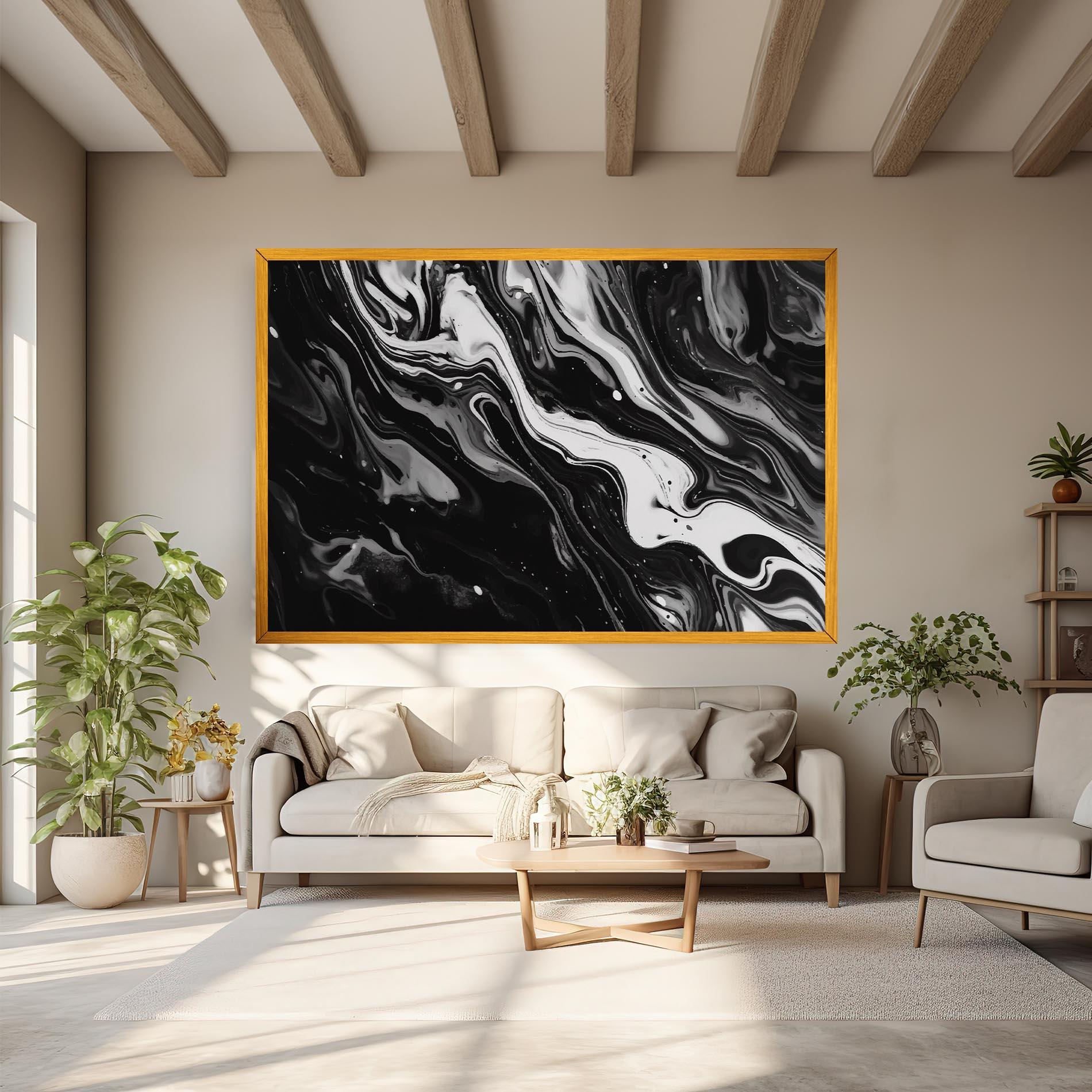 Obraz na Płótnie Grey Art Marble mockup 6