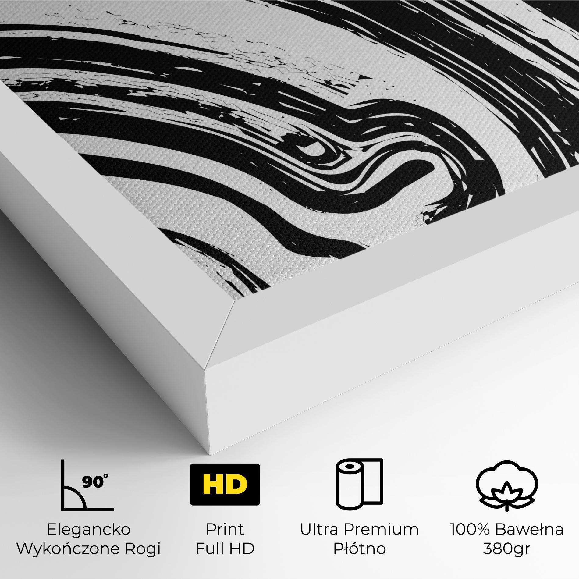 Obraz na Płótnie Black Liquid White mockup 4