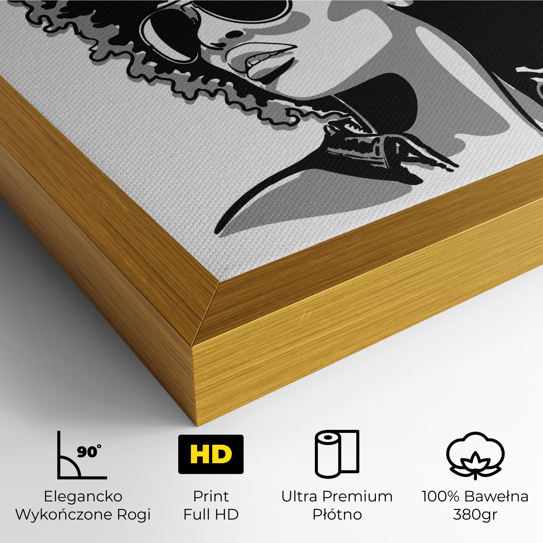 Obraz na Płótnie Black Grasses mockup 4