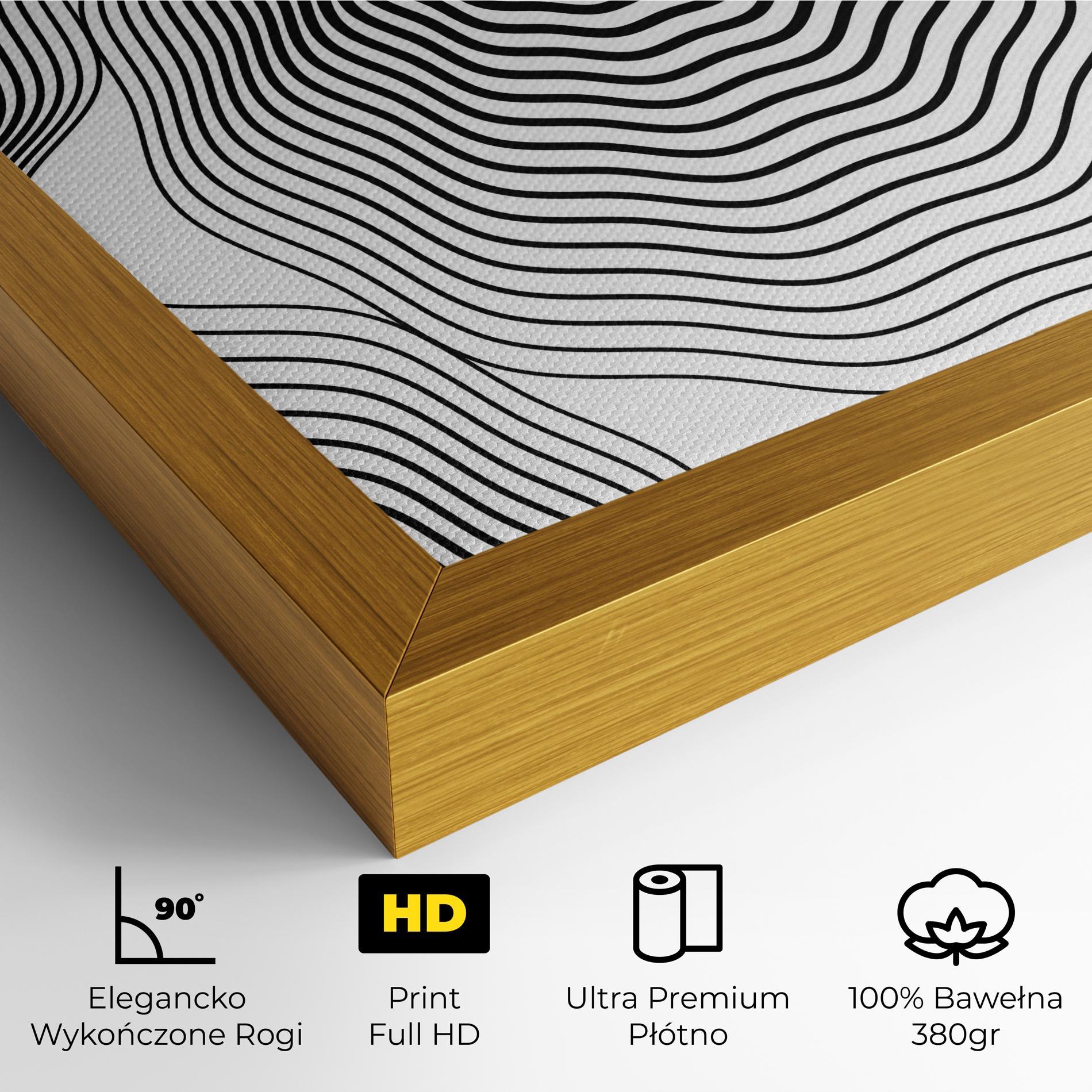 Obraz na Płótnie Black Line Art mockup 4