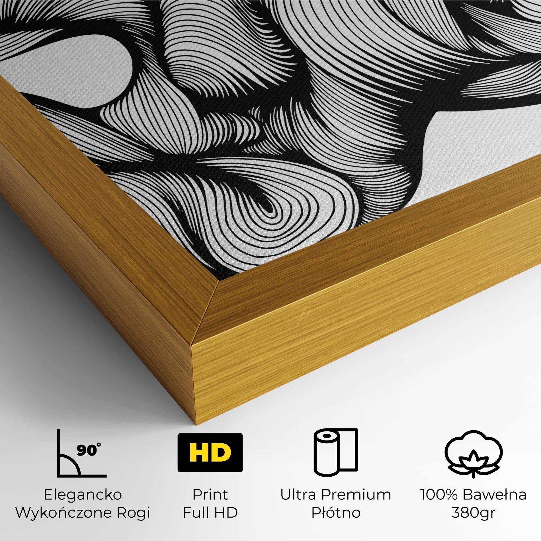 Obraz na Płótnie Monochrome Doodle mockup 4