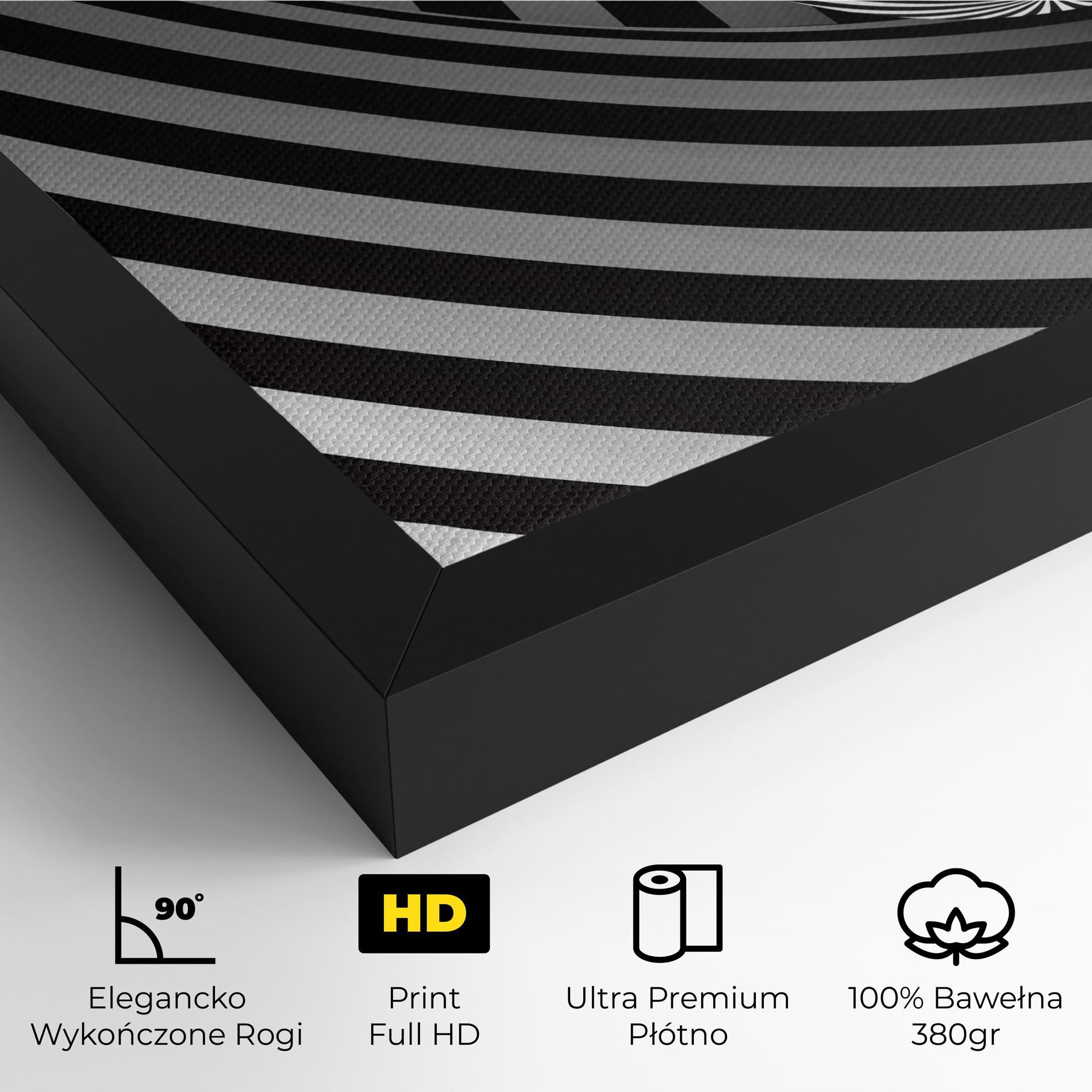 Obraz na Płótnie 3d Zebra Ball mockup 4