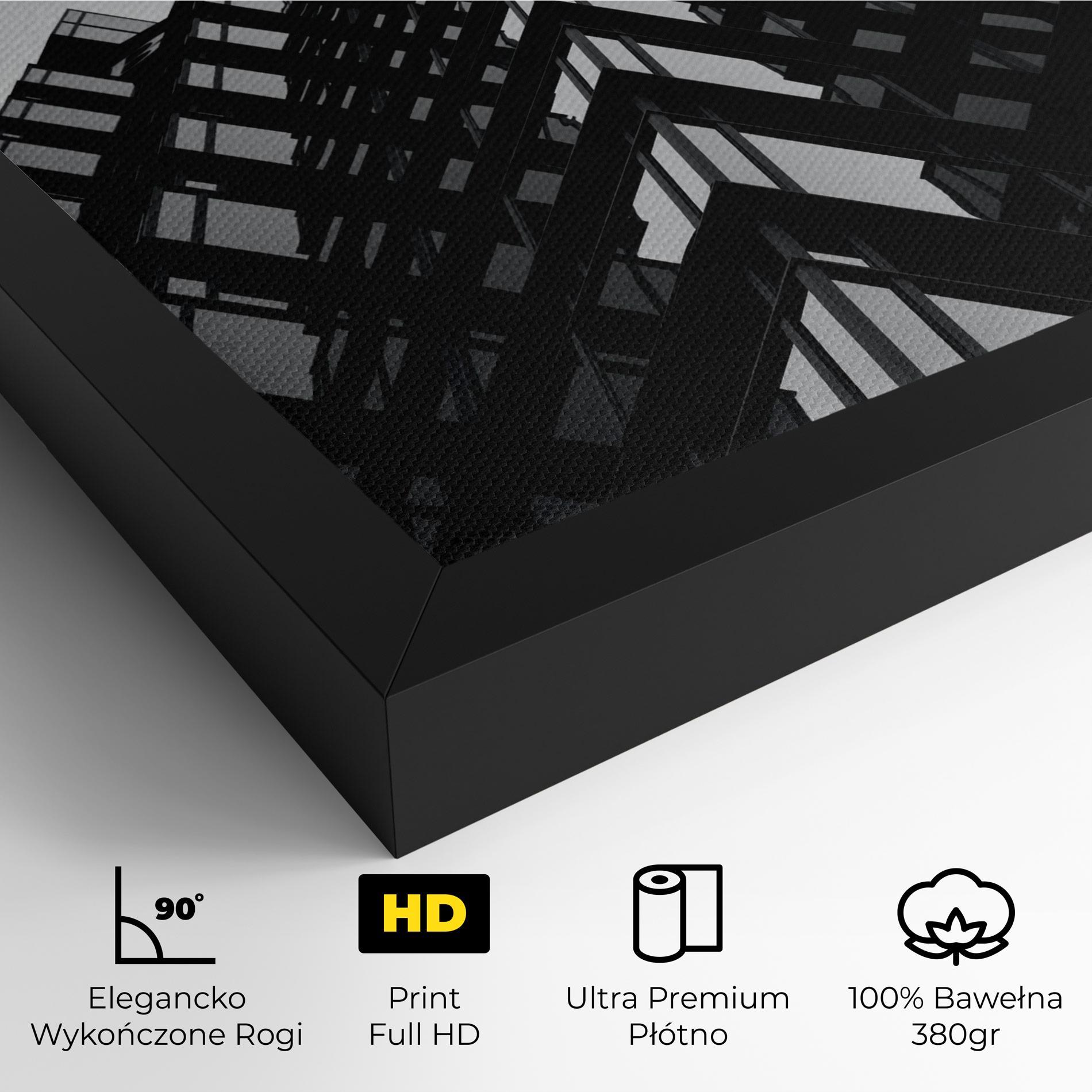Obraz na Płótnie Black Building mockup 4