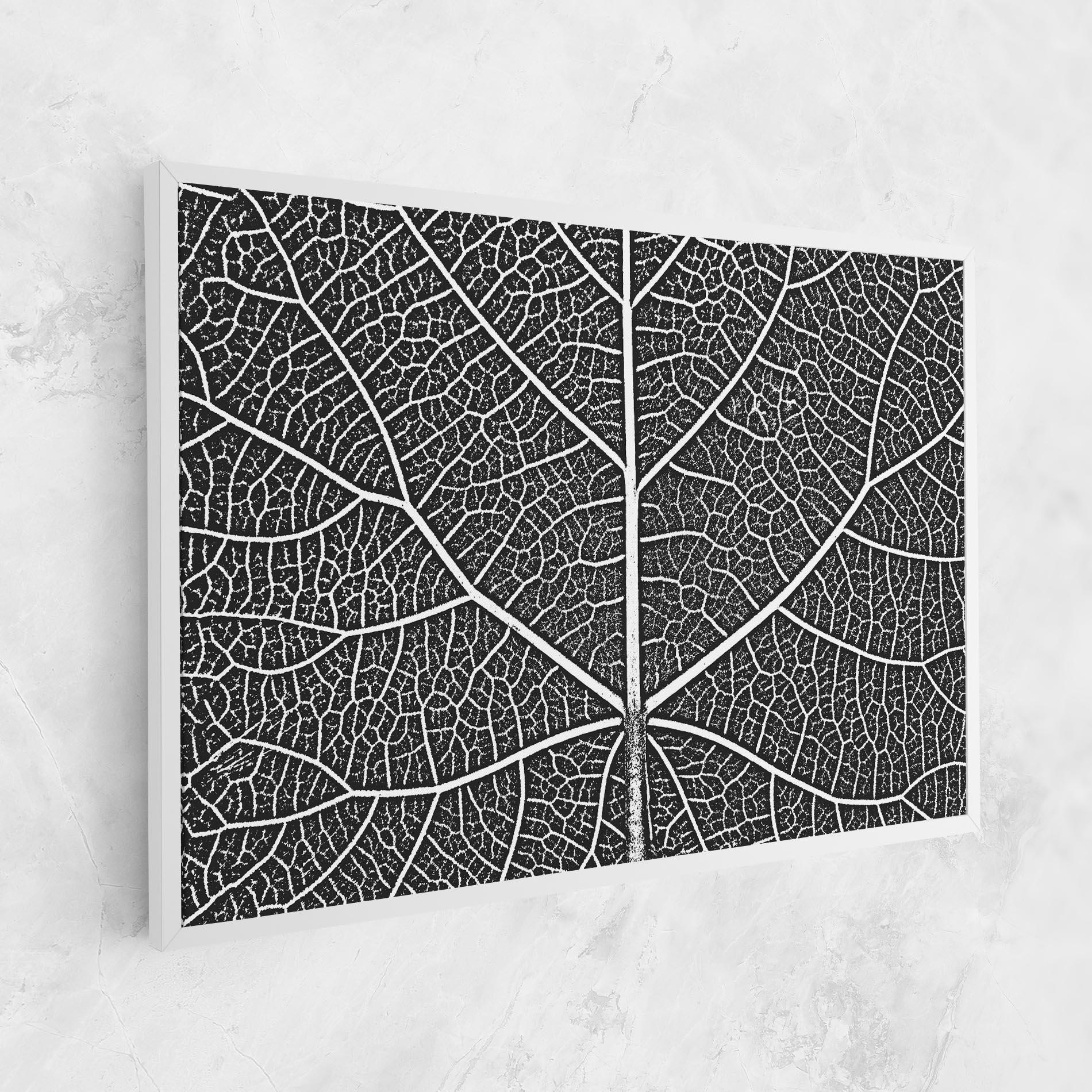 Obraz na Płótnie Close Grey Leaf mockup 1