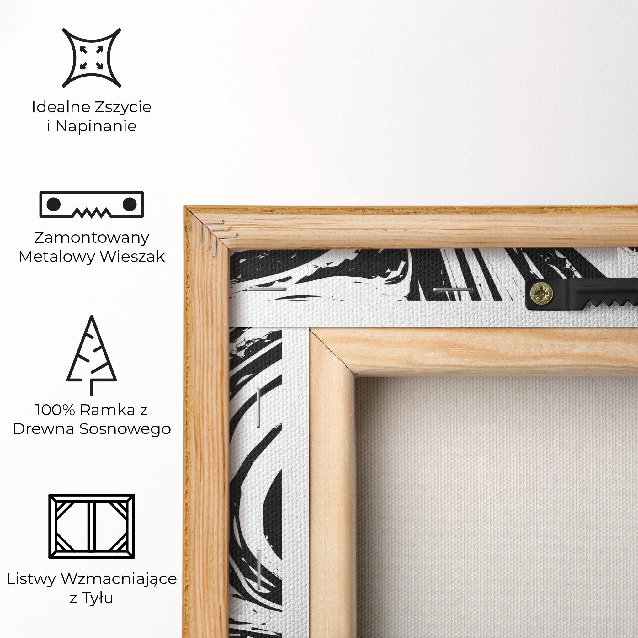 Obraz na Płótnie Black Liquid White mockup 5