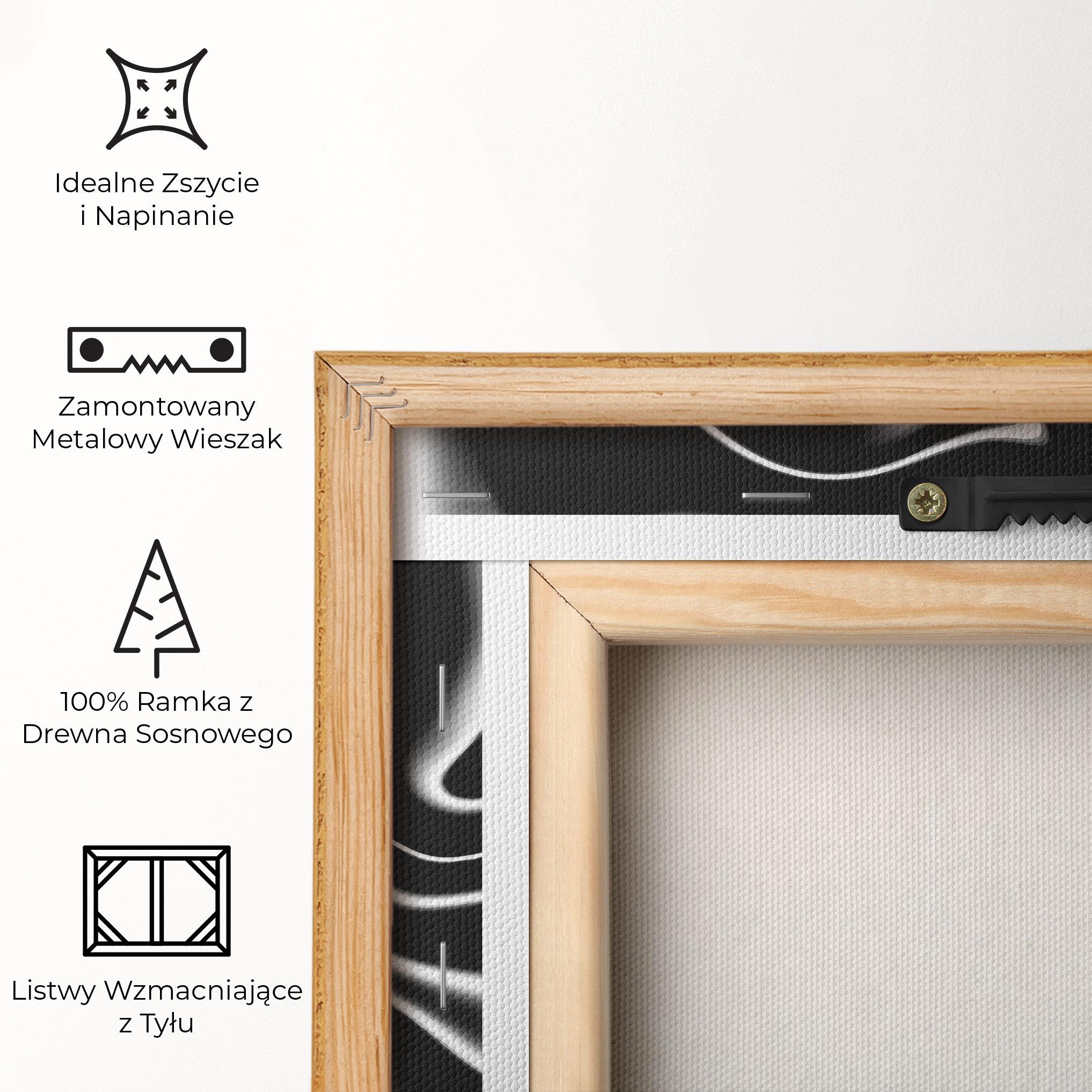 Obraz na Płótnie Black Metalic Art mockup 5