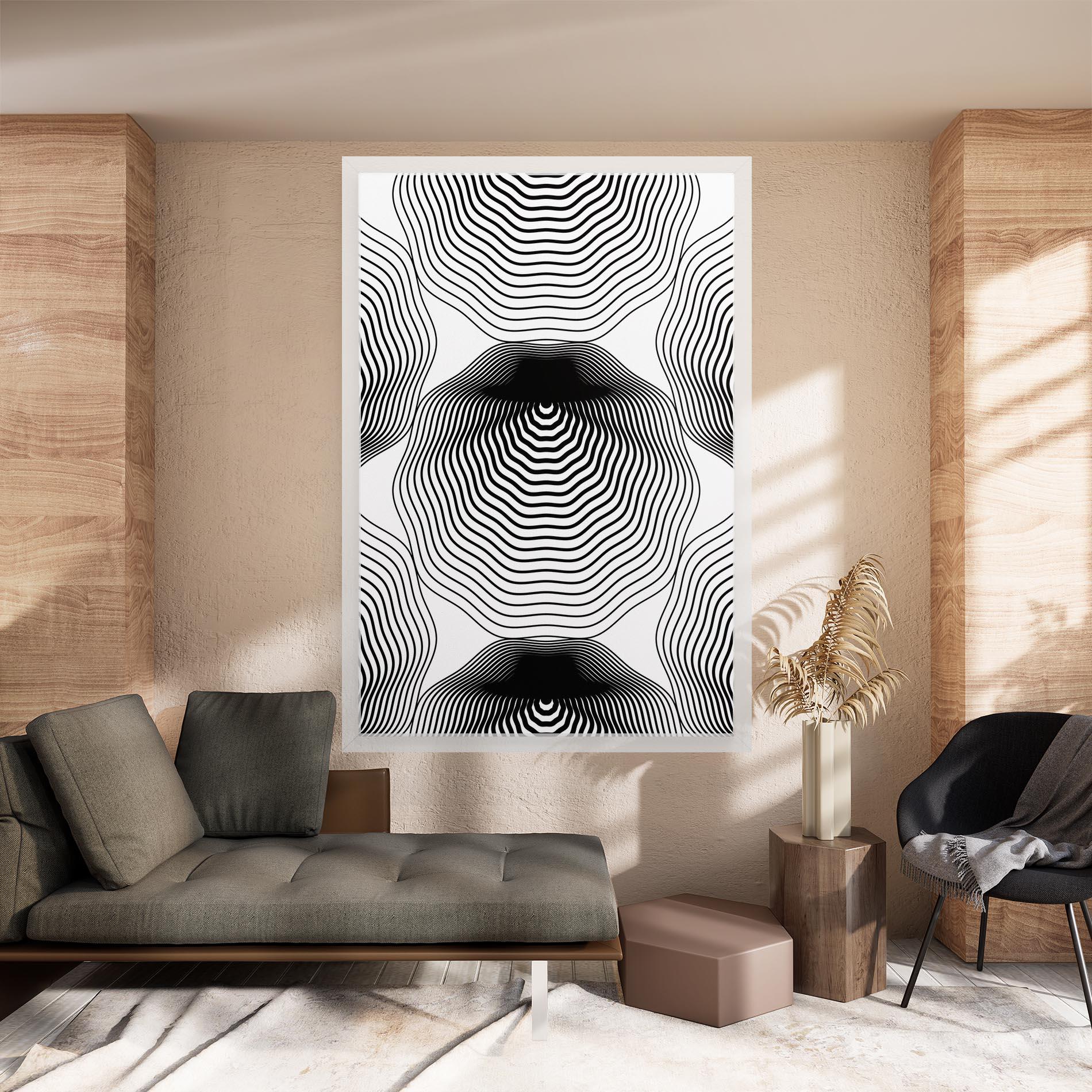 Obraz na Płótnie Black Line Art mockup 8