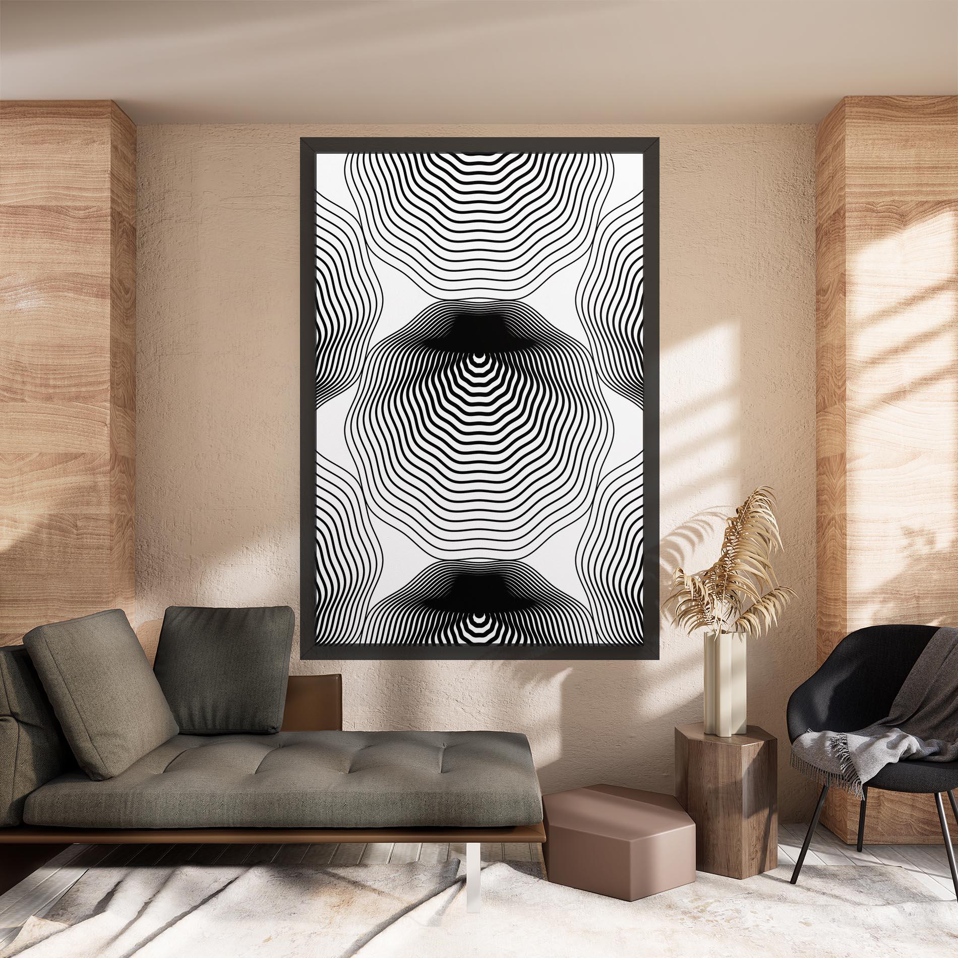 Obraz na Płótnie Black Line Art mockup 8