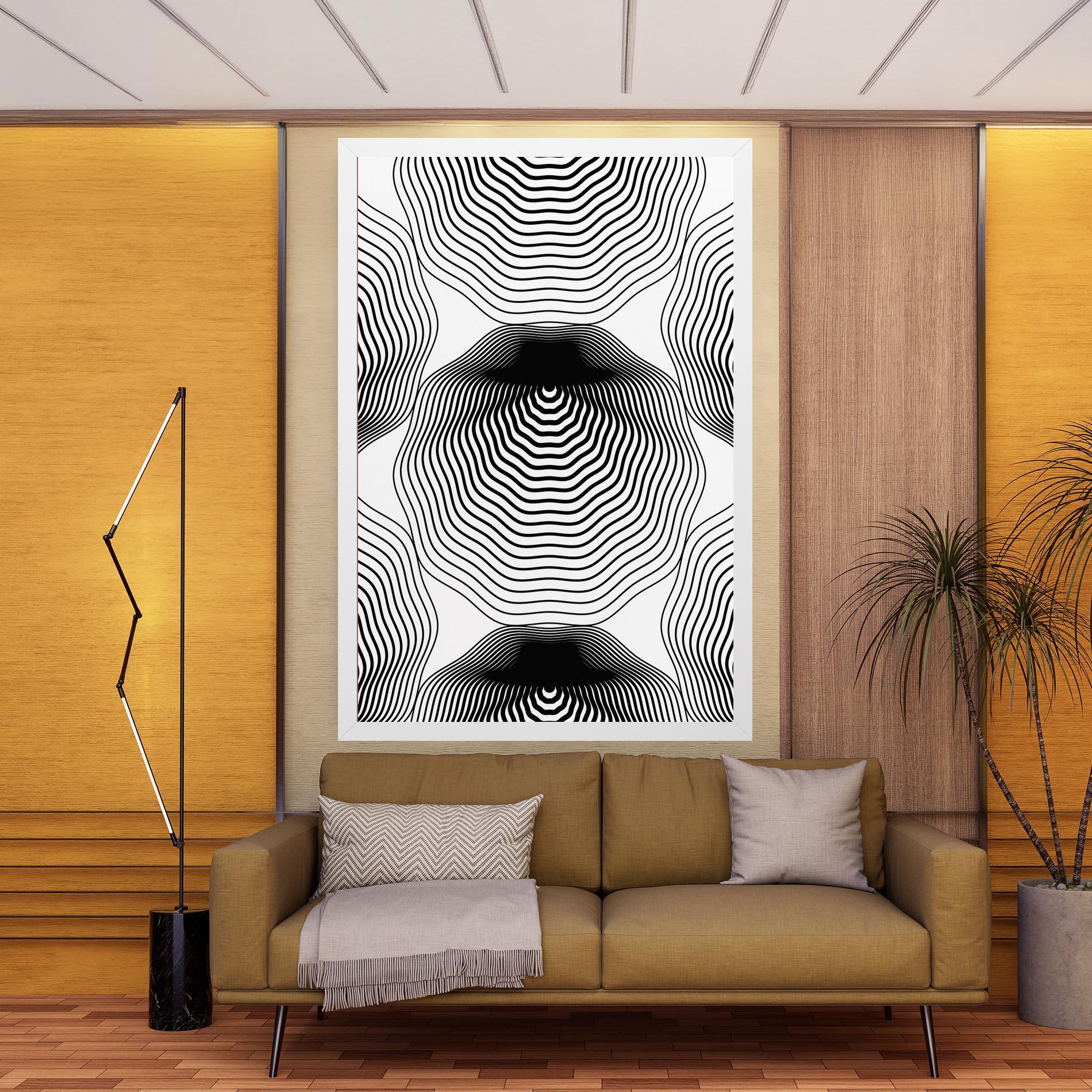 Obraz na Płótnie Black Line Art mockup 9