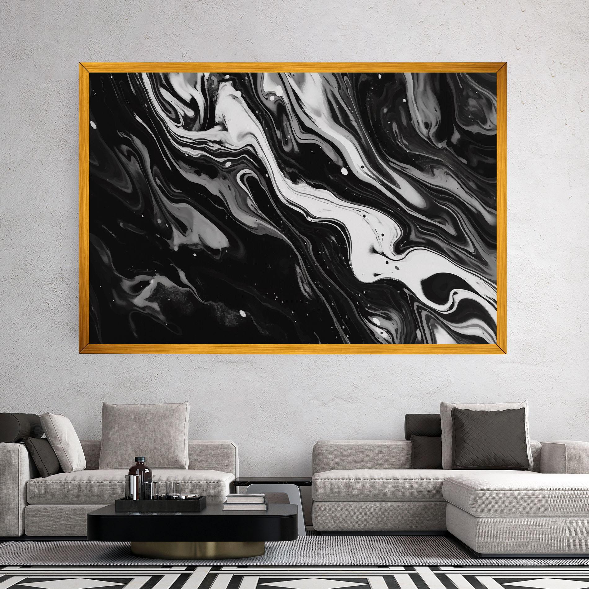 Obraz na Płótnie Grey Art Marble mockup 2