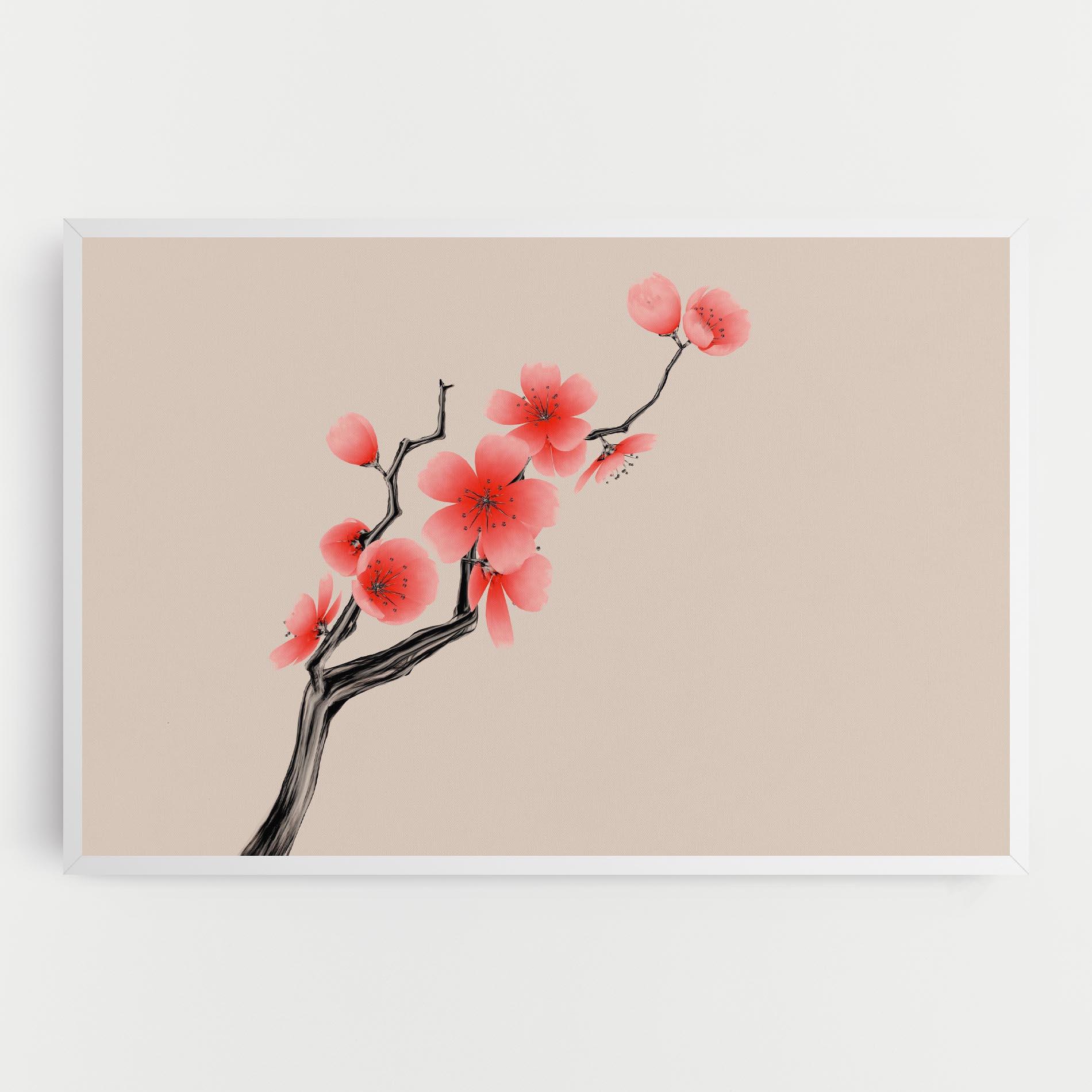 Obraz na Płótnie Chinese Plum Blossom mockup 0