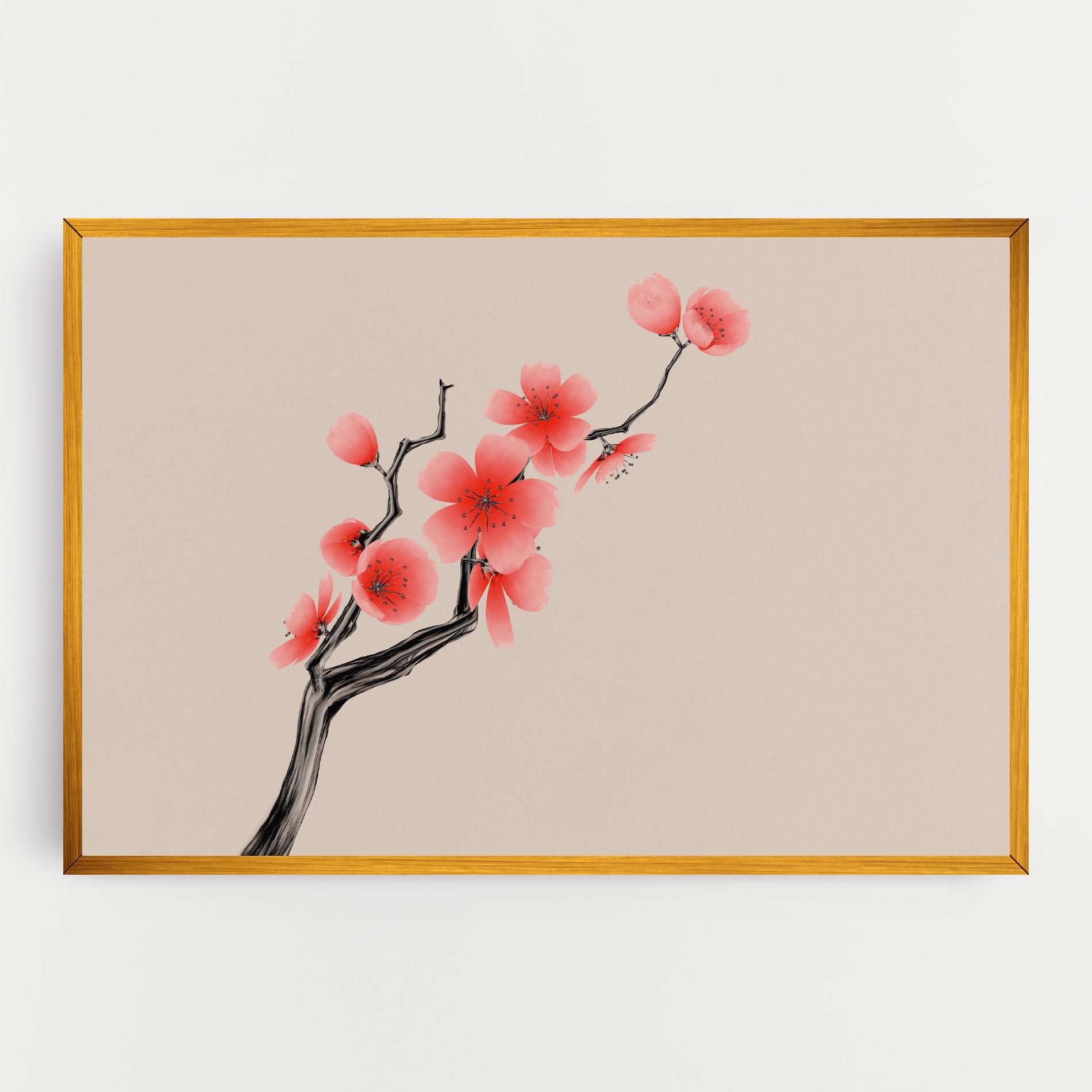 Obraz na Płótnie Chinese Plum Blossom mockup 0
