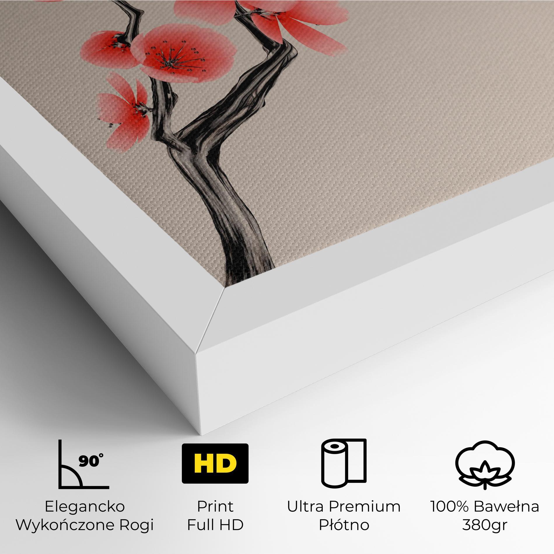 Obraz na Płótnie Chinese Plum Blossom mockup 4