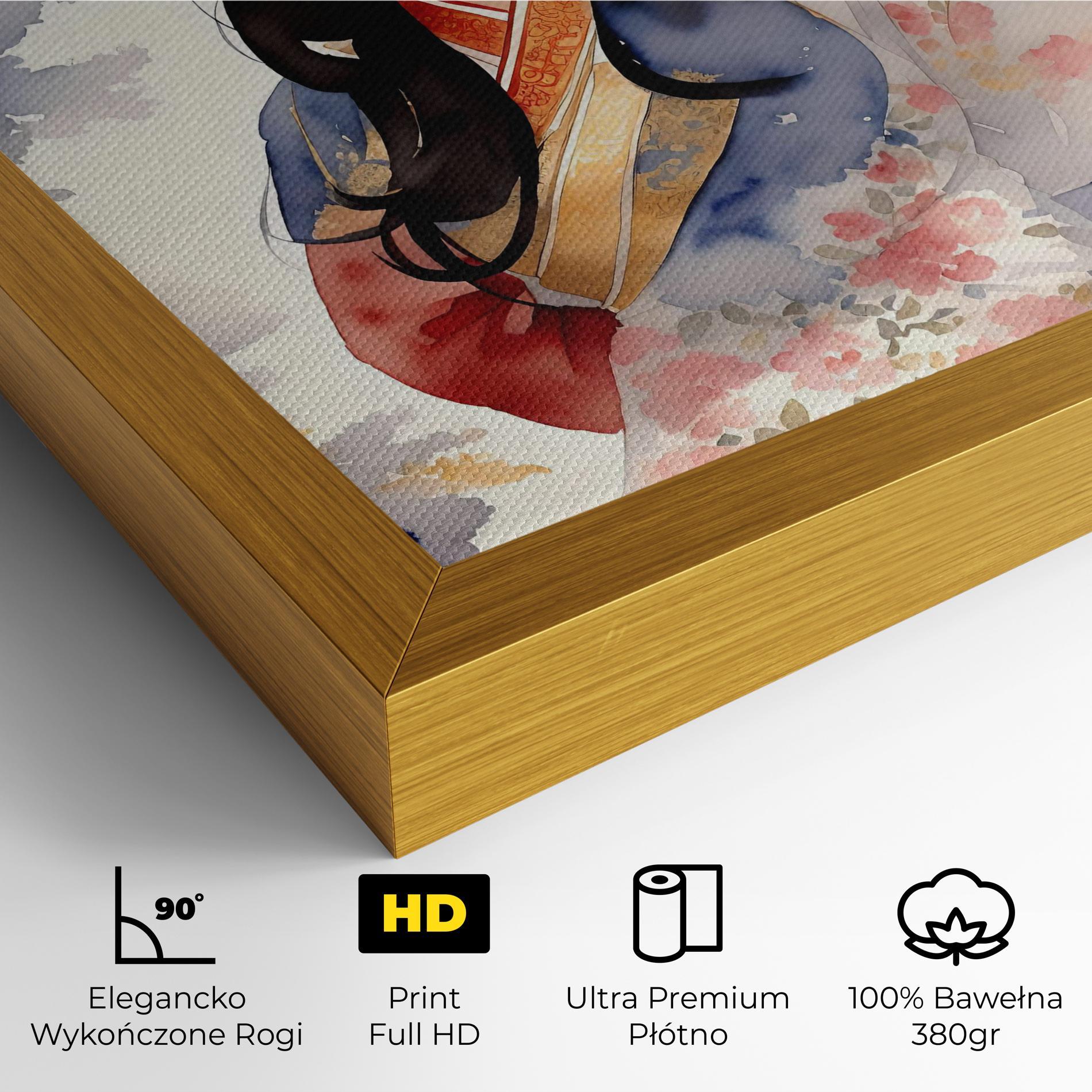 Obraz na Płótnie Asian Woman Dancing mockup 4