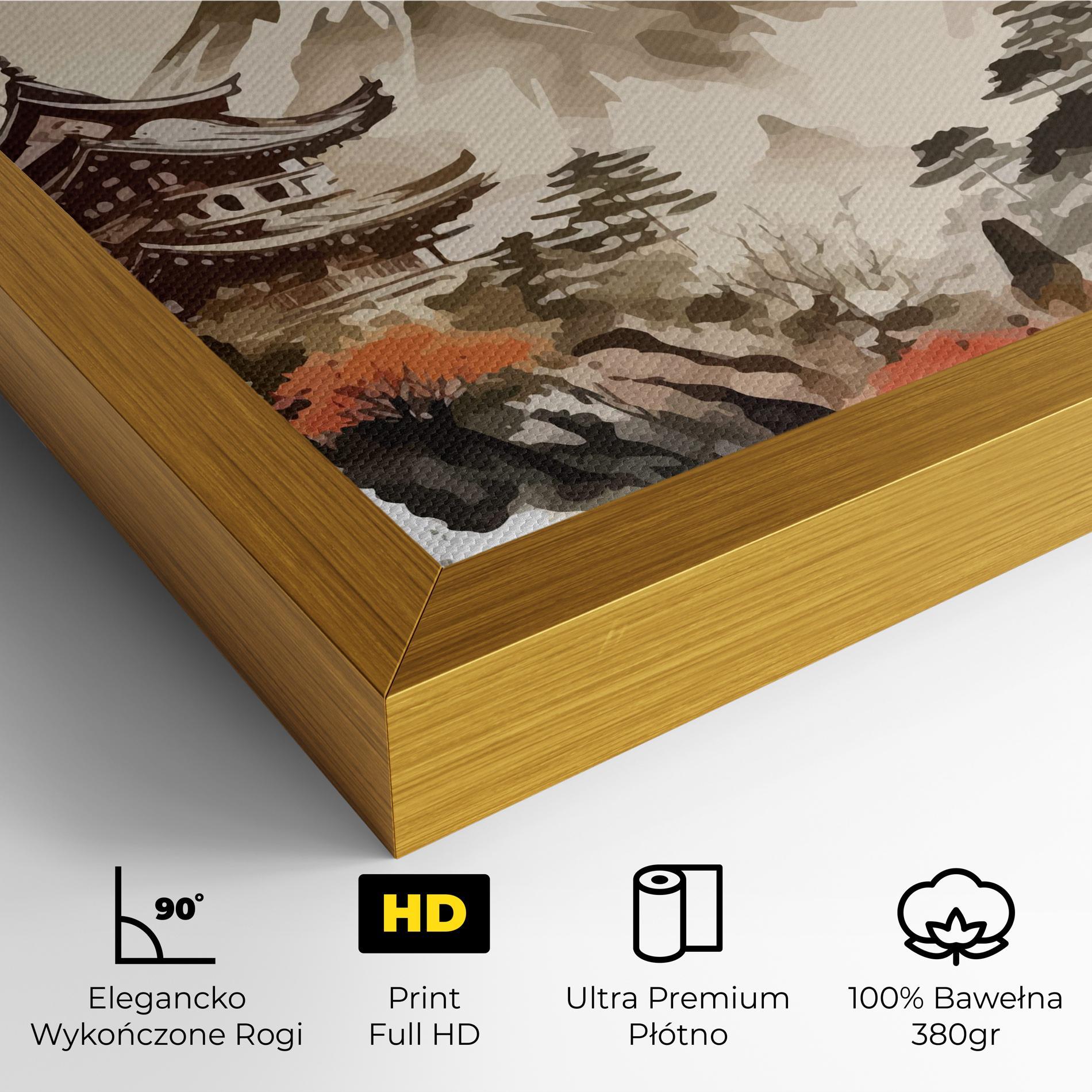 Obraz na Płótnie Asiatic Blossom View mockup 4