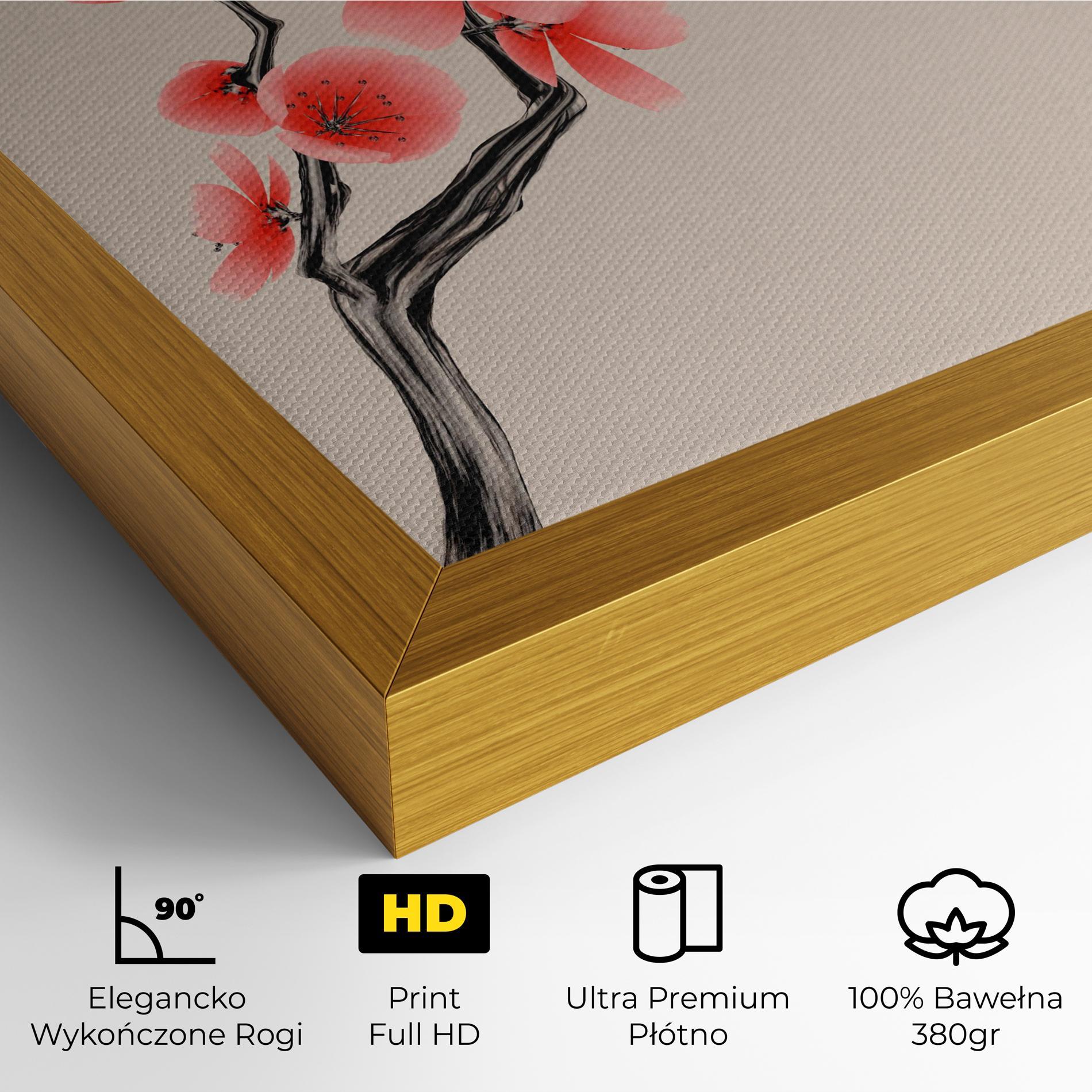 Obraz na Płótnie Chinese Plum Blossom mockup 4
