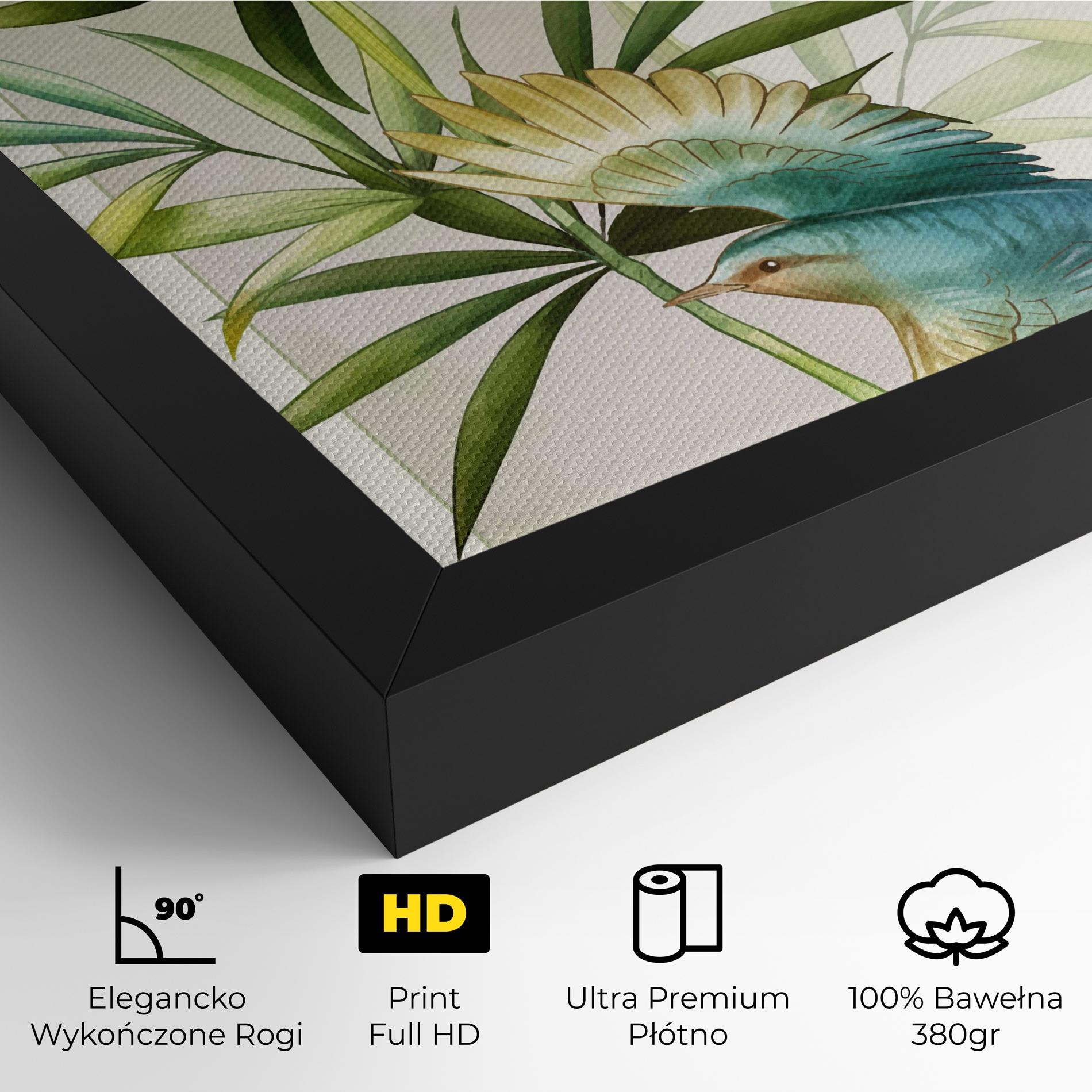 Obraz na Płótnie Asiatic Blue Birds mockup 4