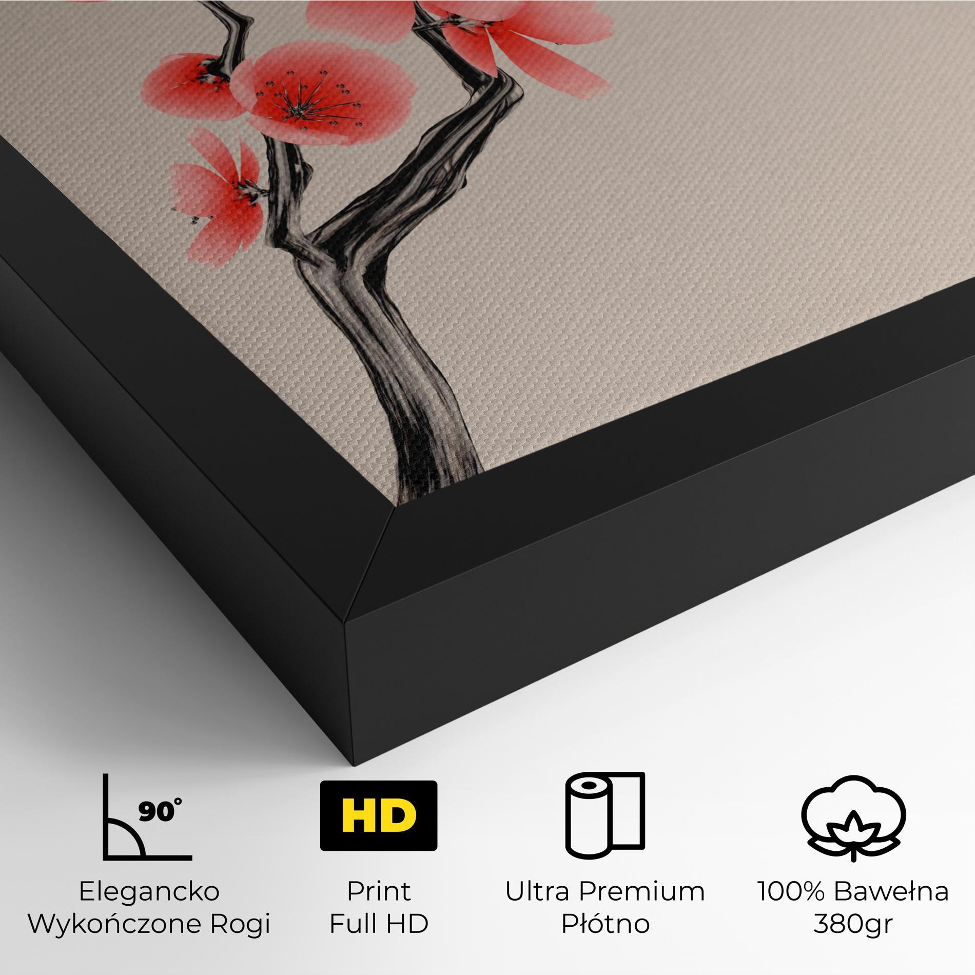 Obraz na Płótnie Chinese Plum Blossom mockup 4