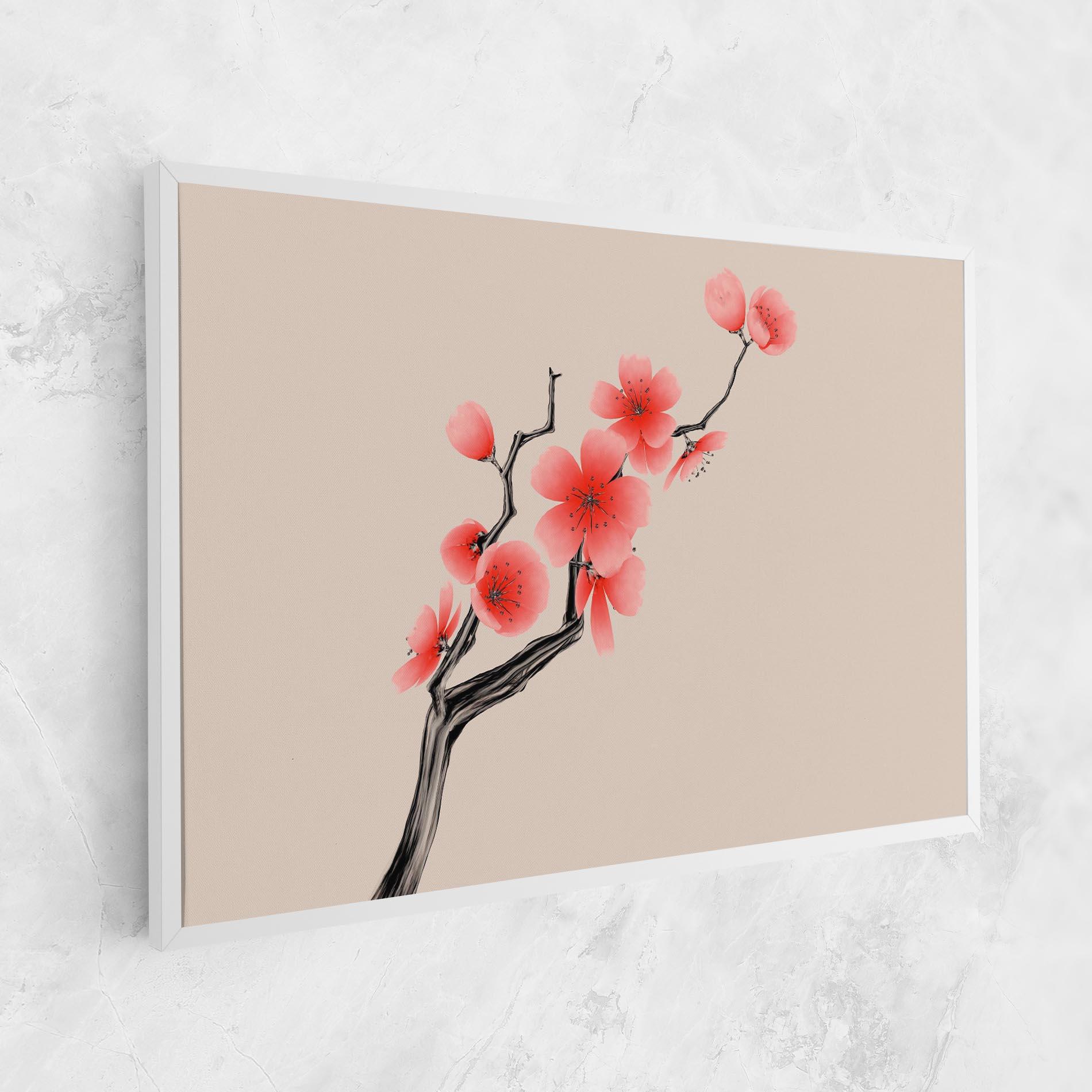Obraz na Płótnie Chinese Plum Blossom mockup 1