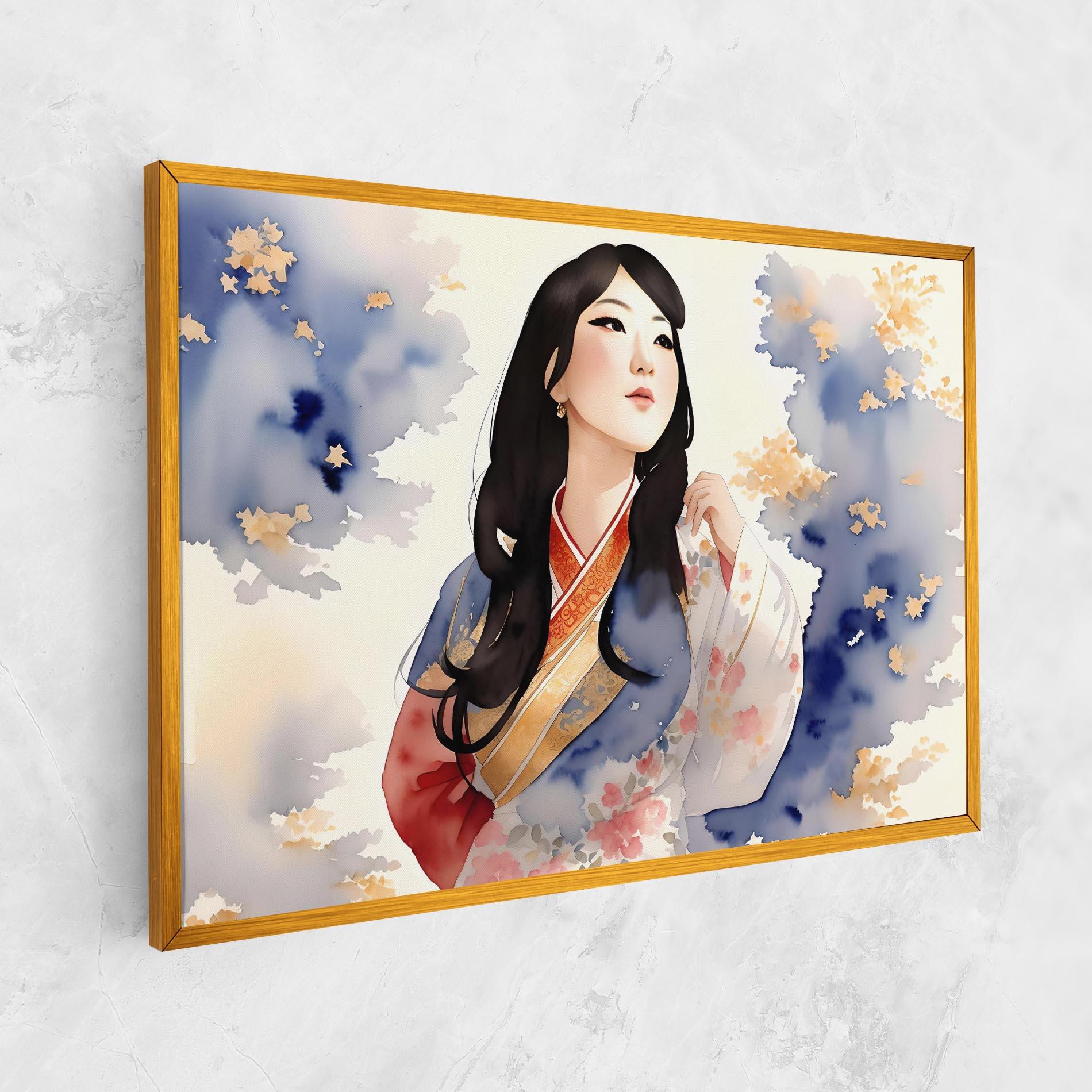 Obraz na Płótnie Asian Woman Dancing mockup 1