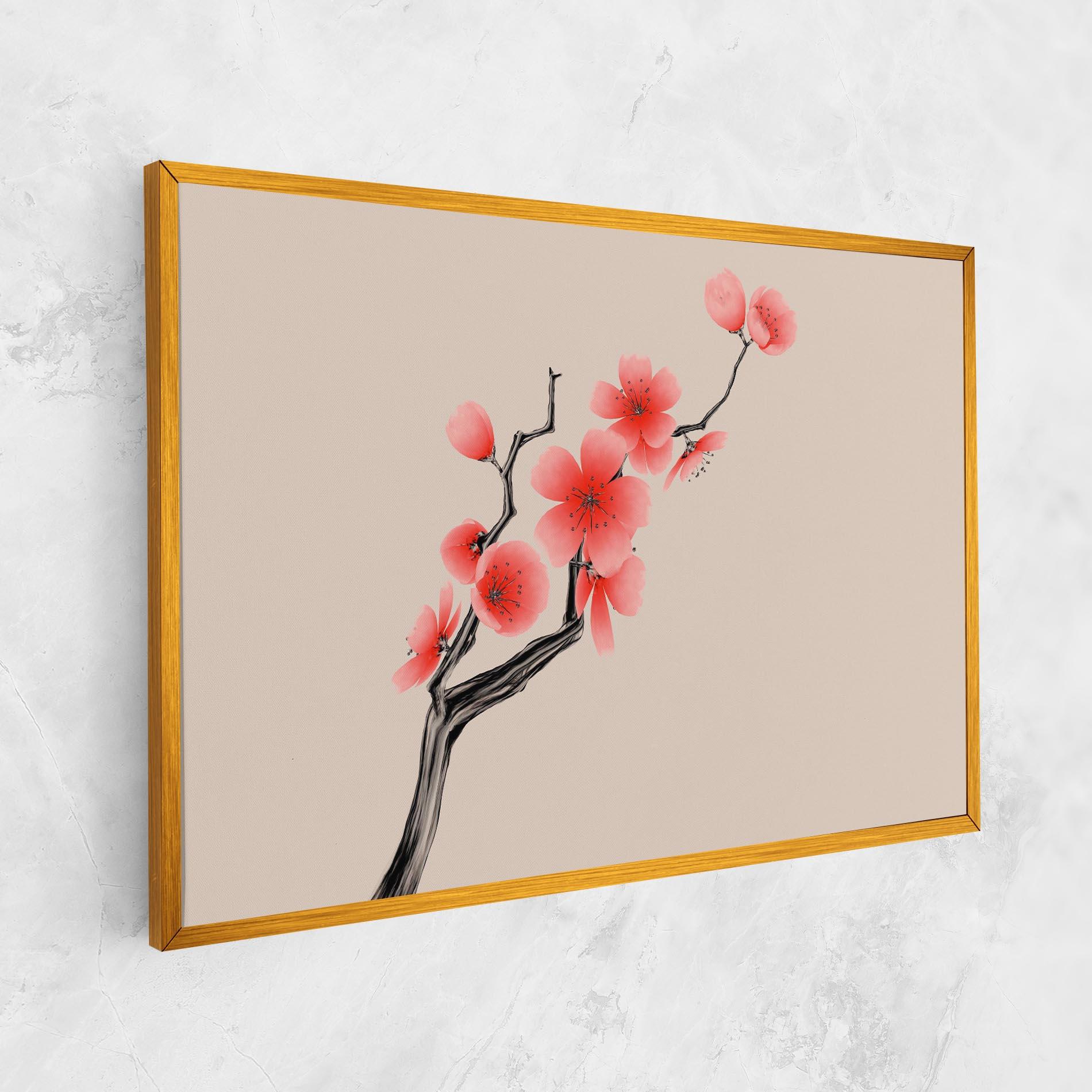 Obraz na Płótnie Chinese Plum Blossom mockup 1