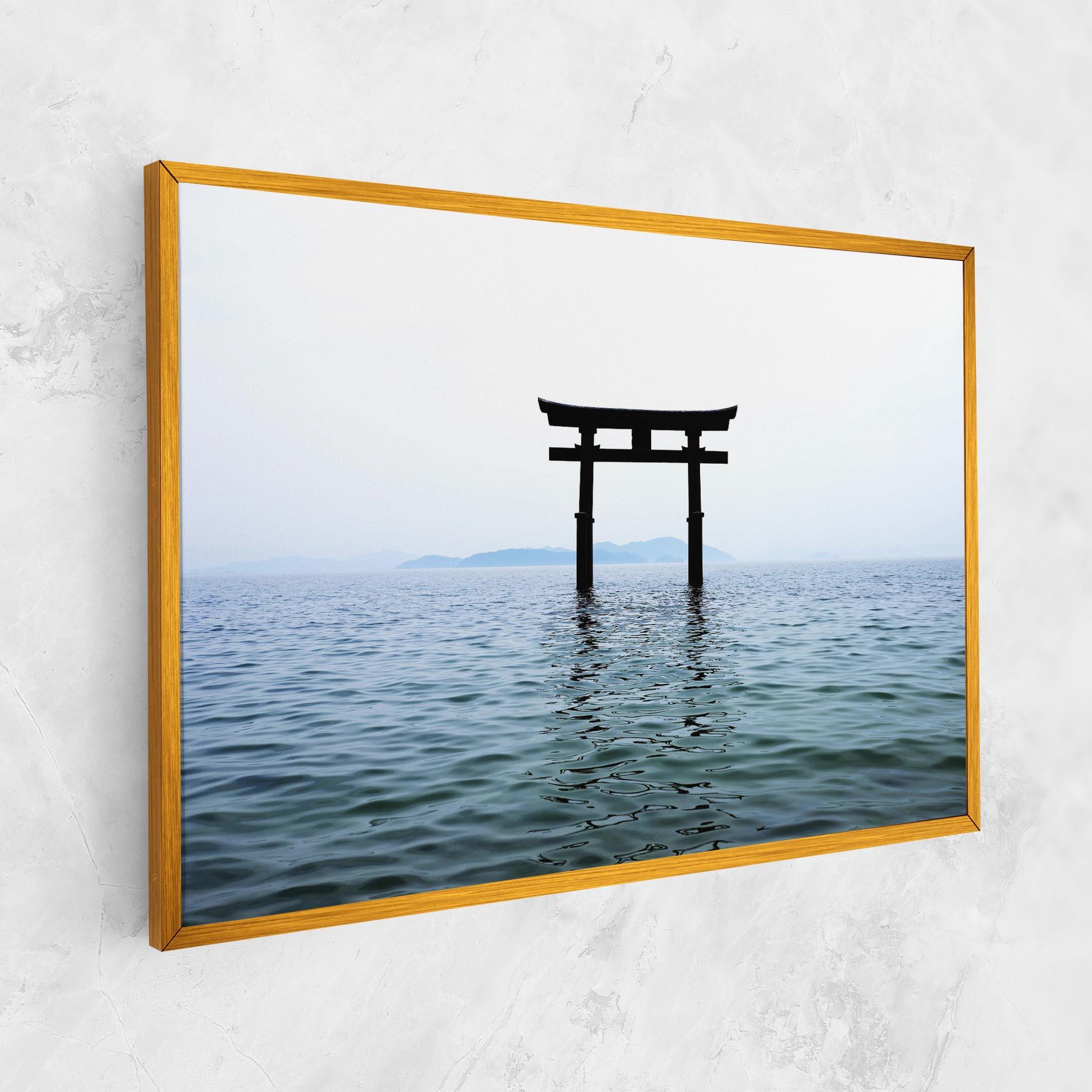 Obraz na Płótnie Japan Lake Gate mockup 1