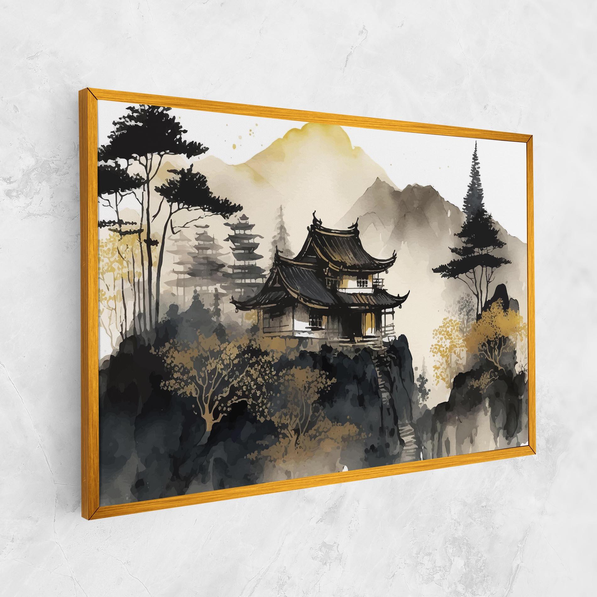 Obraz na Płótnie Japanese Temple mockup 1
