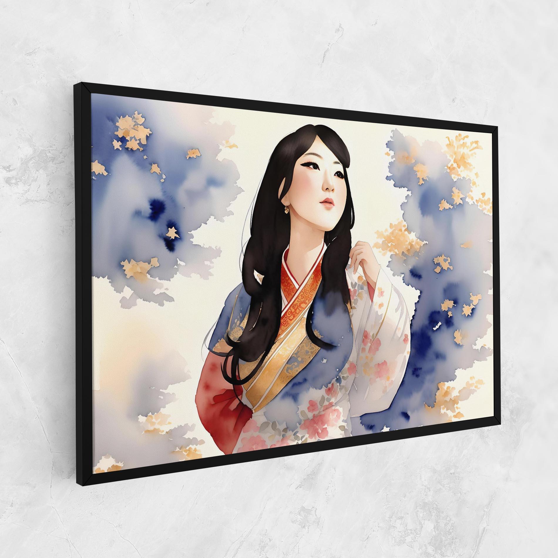 Obraz na Płótnie Asian Woman Dancing mockup 1
