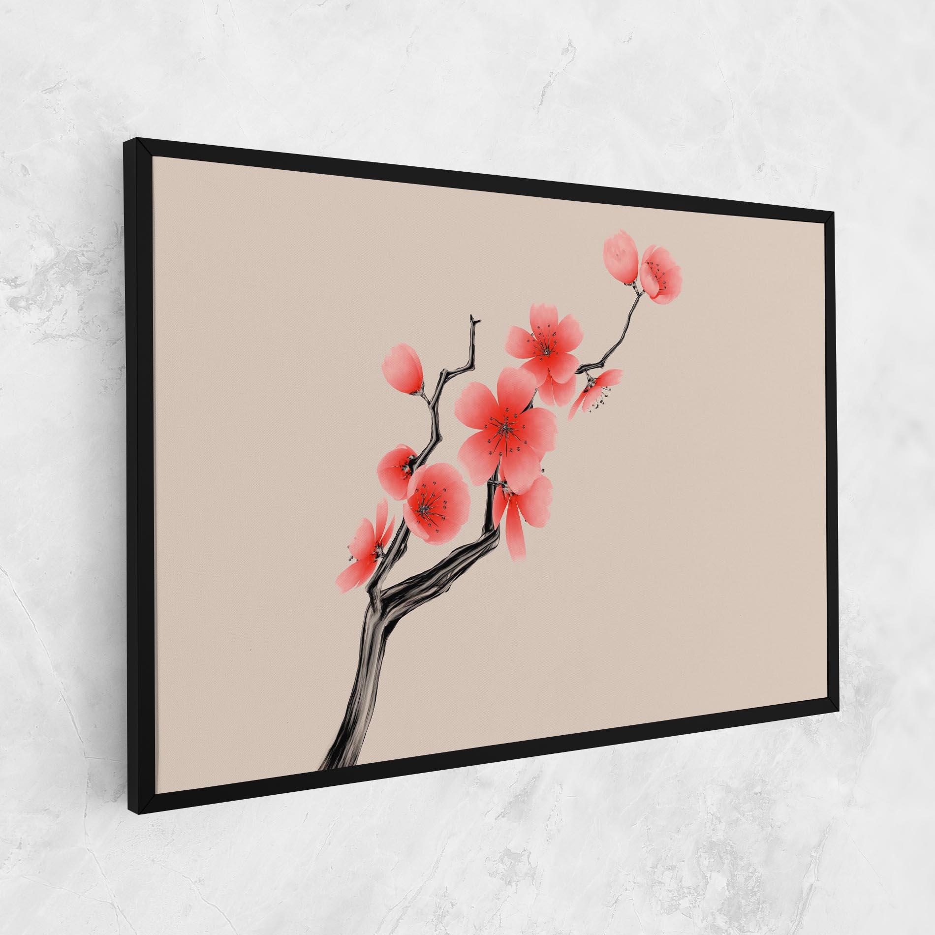 Obraz na Płótnie Chinese Plum Blossom mockup 1