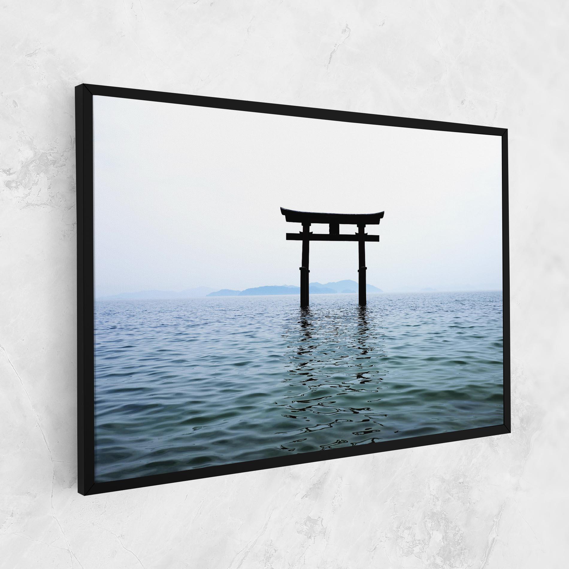 Obraz na Płótnie Japan Lake Gate mockup 1