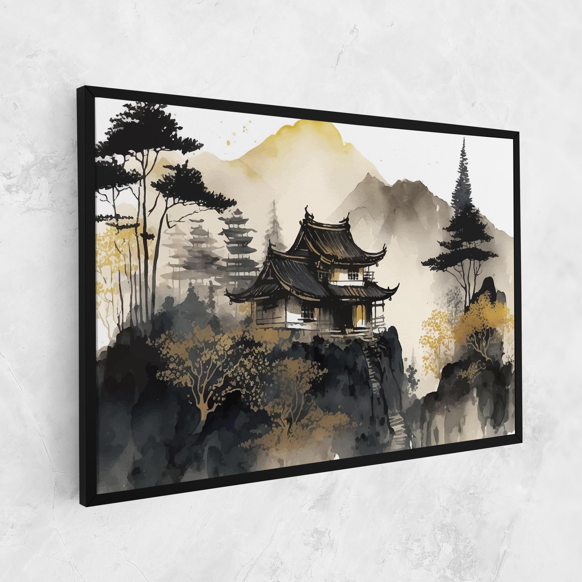 Obraz na Płótnie Japanese Temple mockup 1