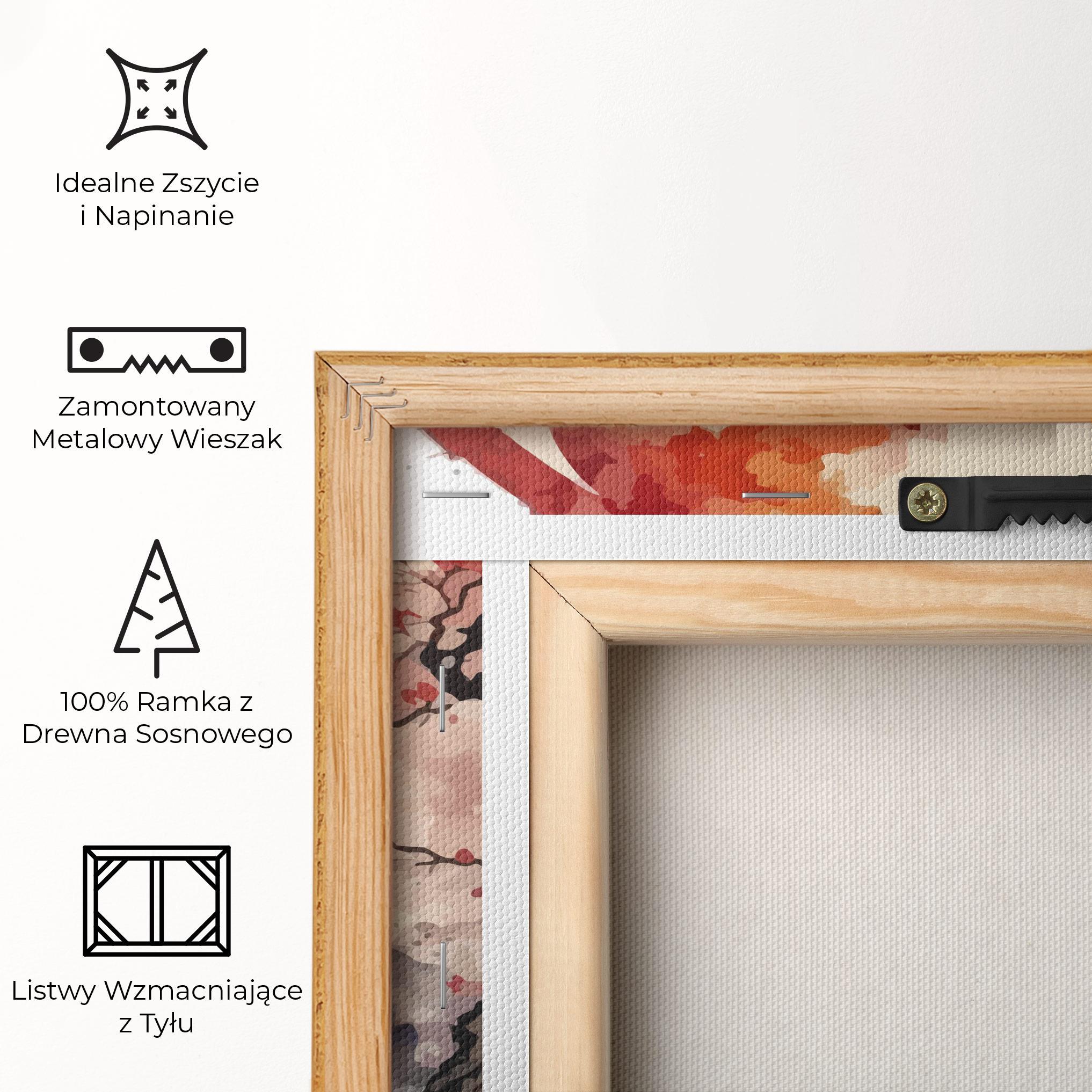 Obraz na Płótnie Asiatic Blossom View mockup 5