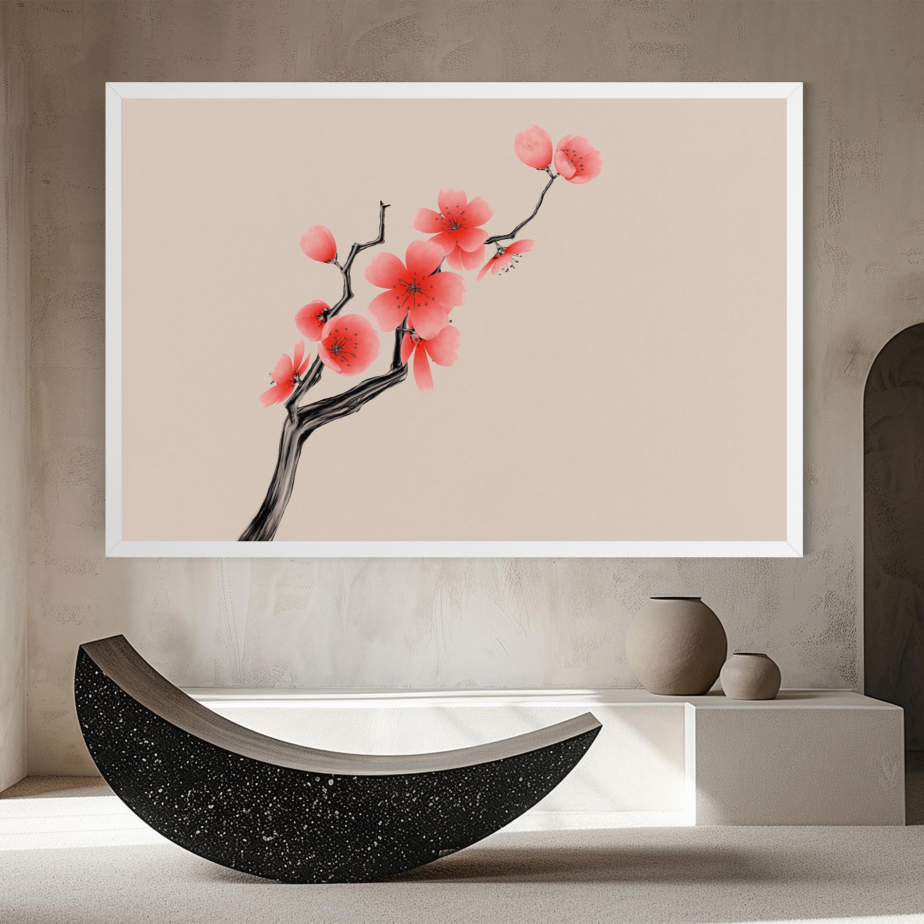Obraz na Płótnie Chinese Plum Blossom mockup 8