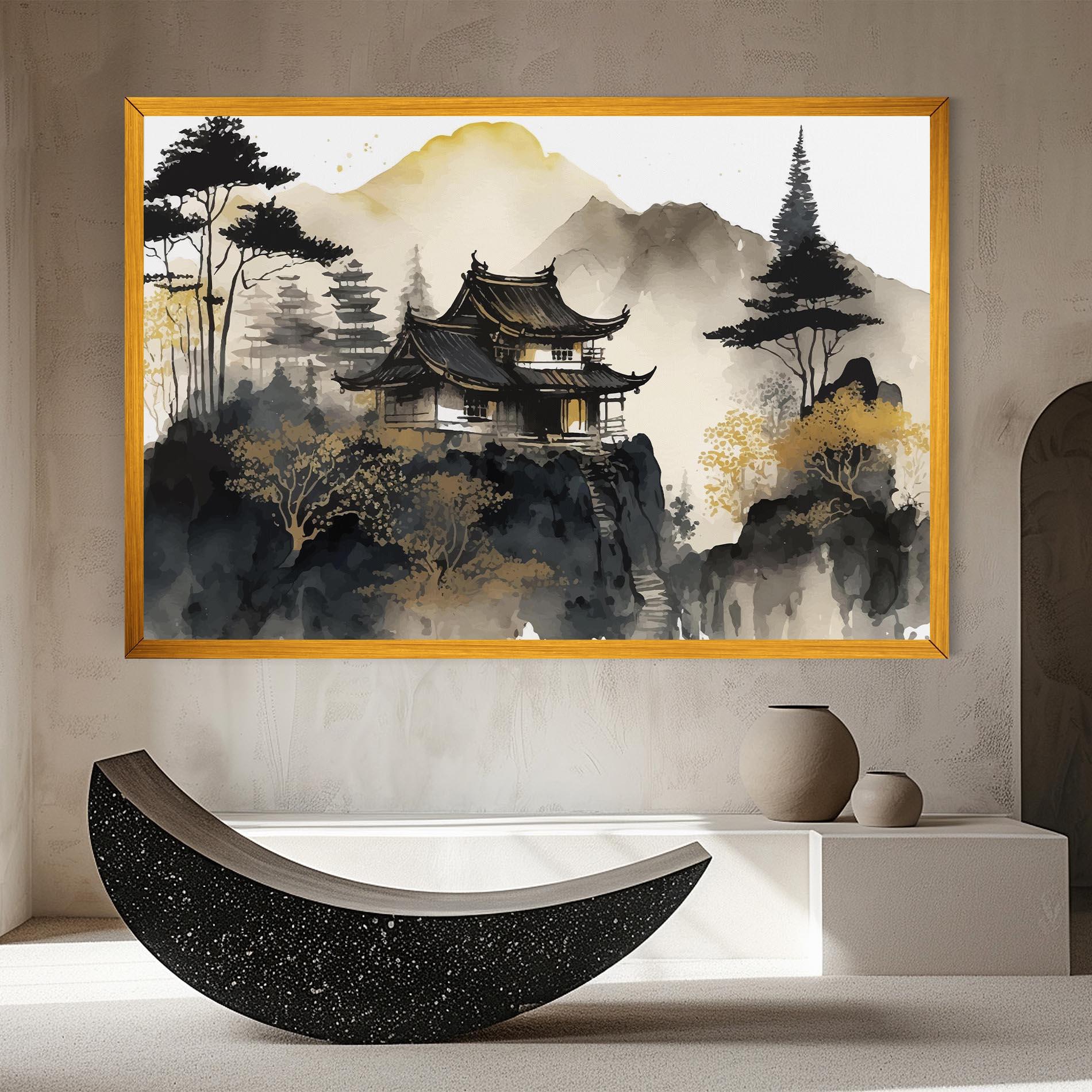 Obraz na Płótnie Japanese Temple mockup 8