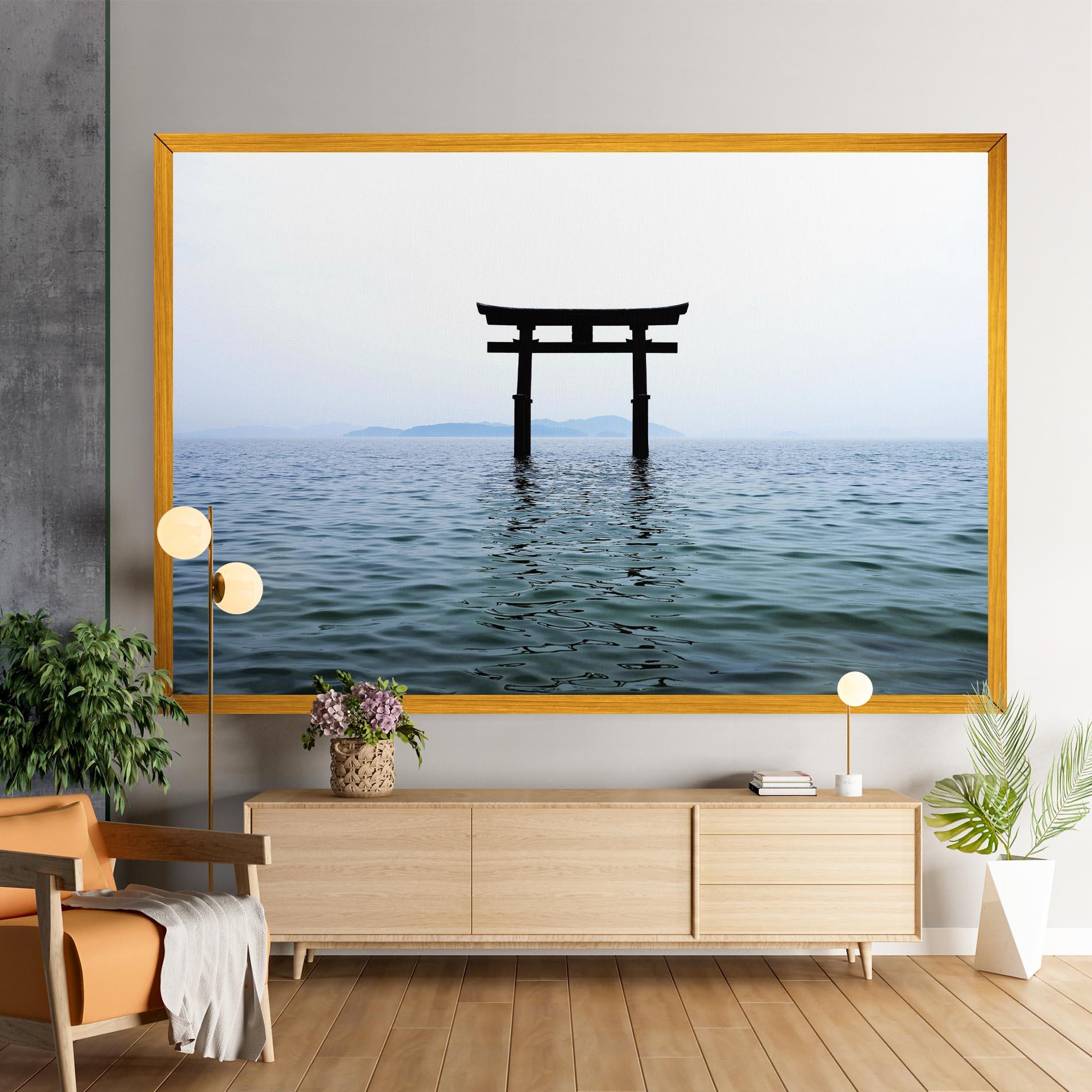 Obraz na Płótnie Japan Lake Gate mockup 9