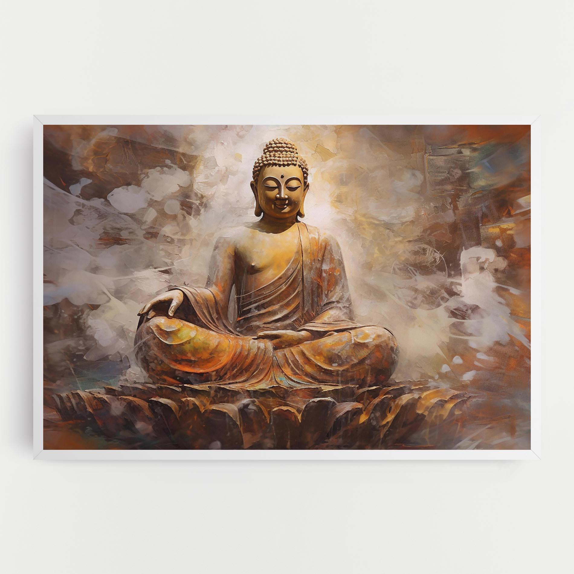 Obraz na Płótnie Cream Orange Buddha mockup 0