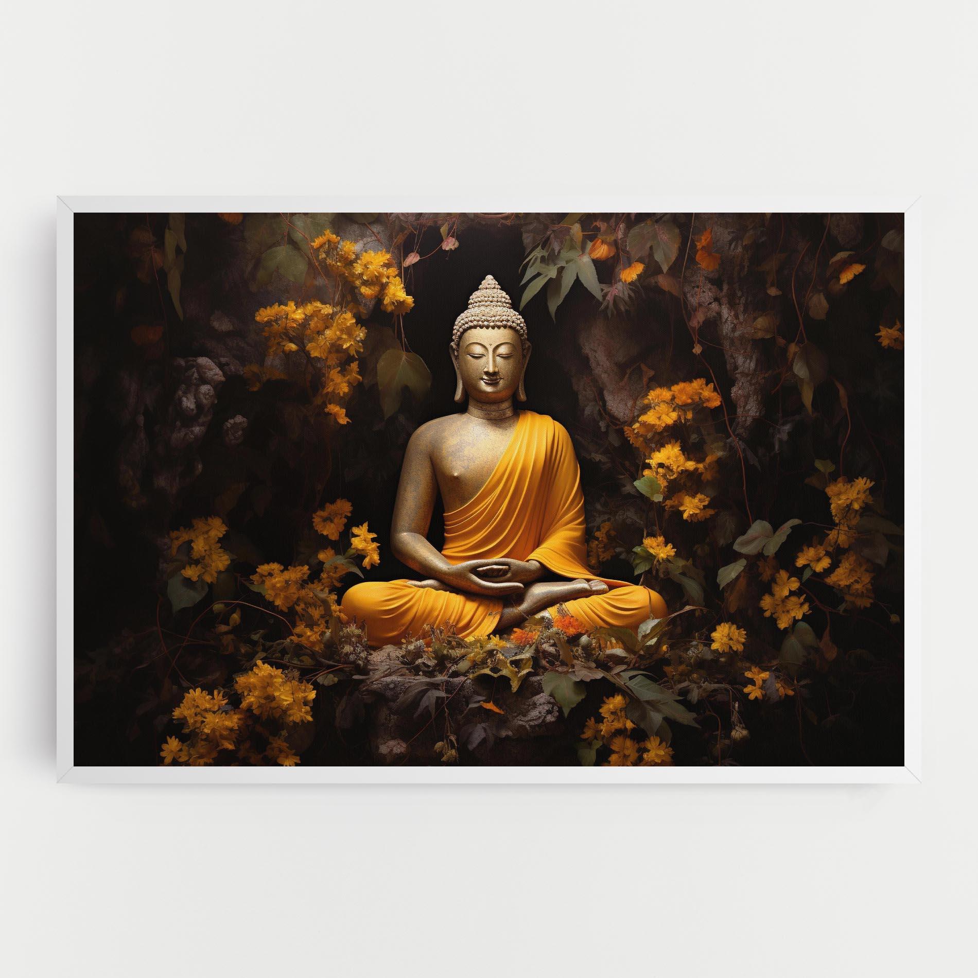 Obraz na Płótnie Yellow Light Buddha mockup 0