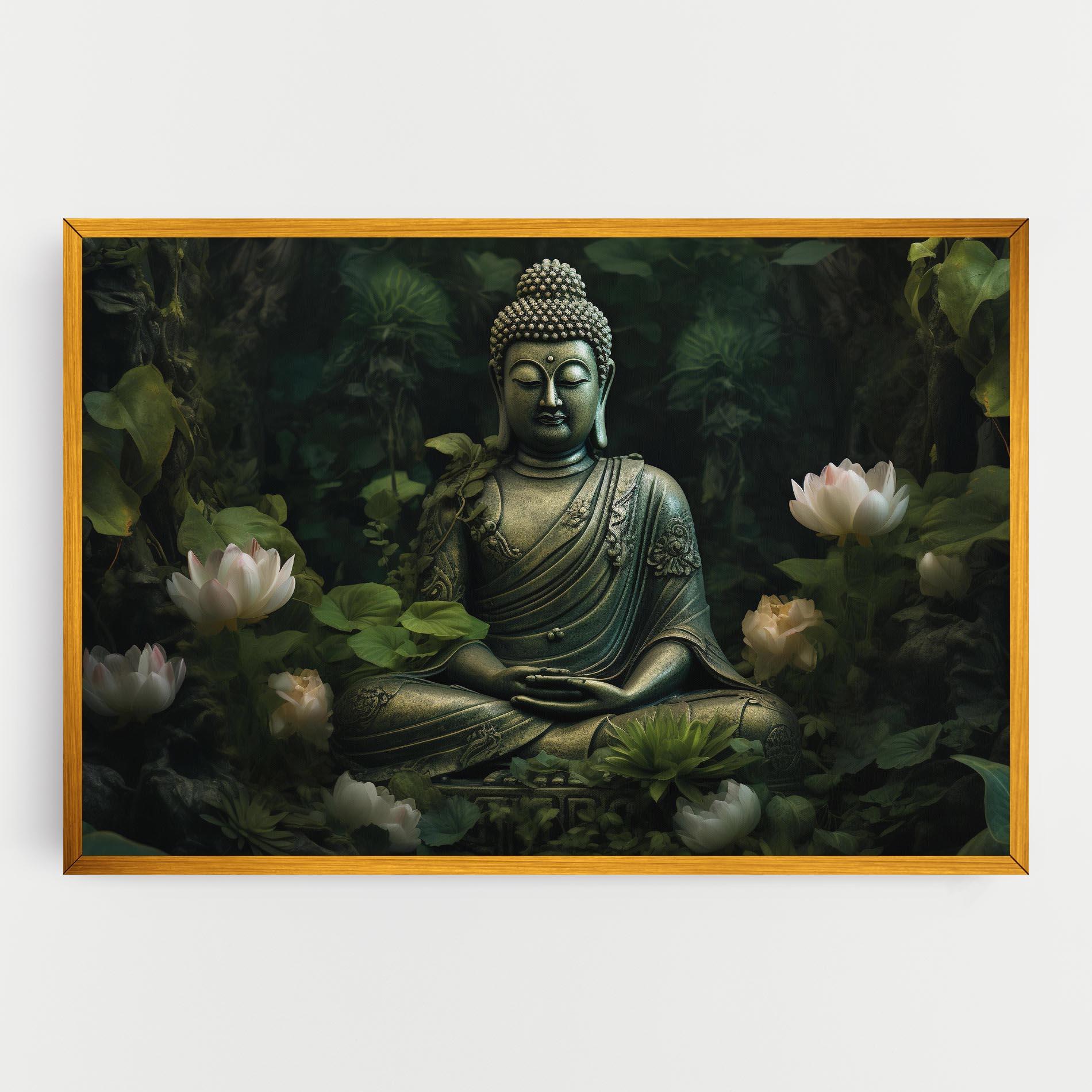 Obraz na Płótnie Buddha Lotus Flower mockup 0