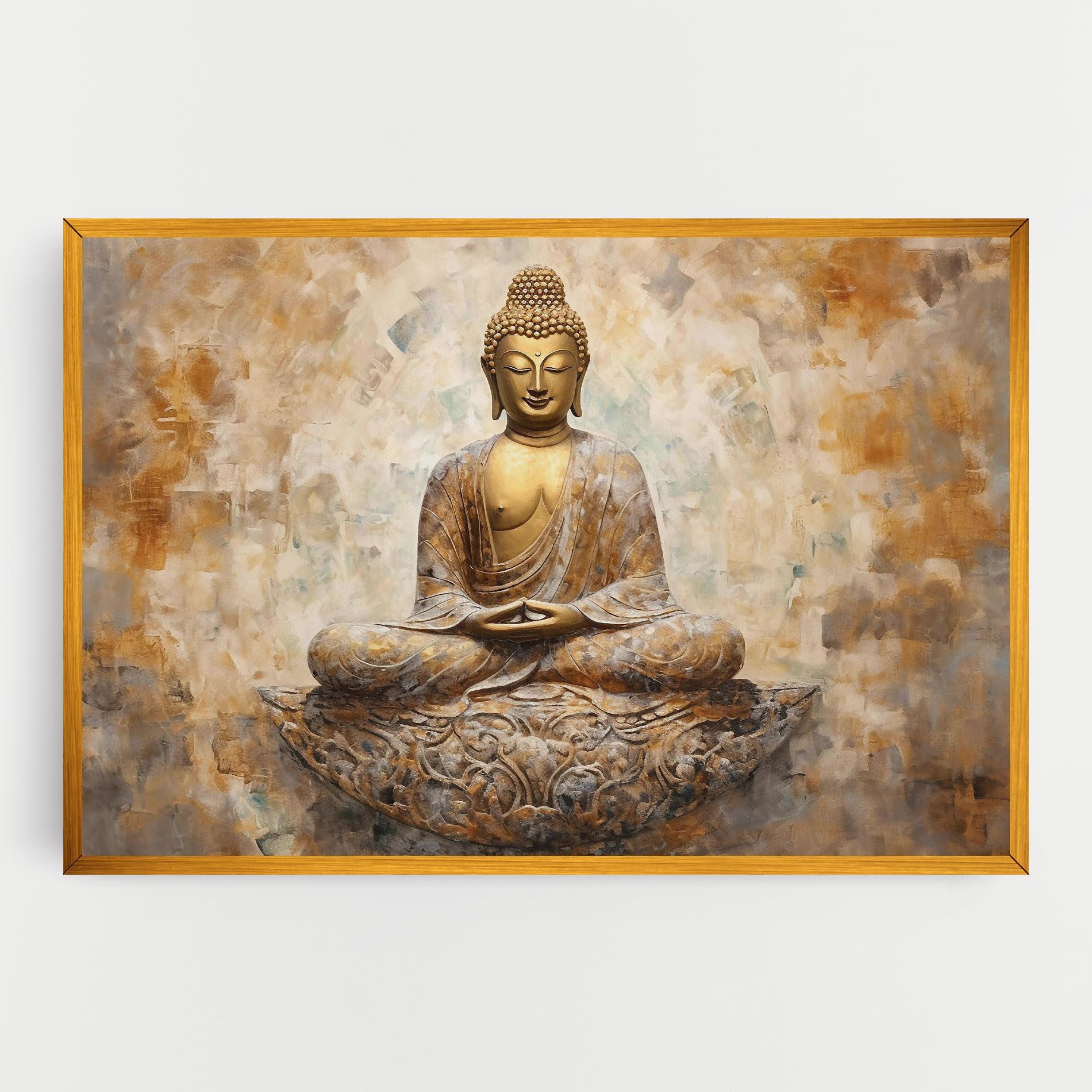 Obraz na Płótnie Cream Buddha Art mockup 0
