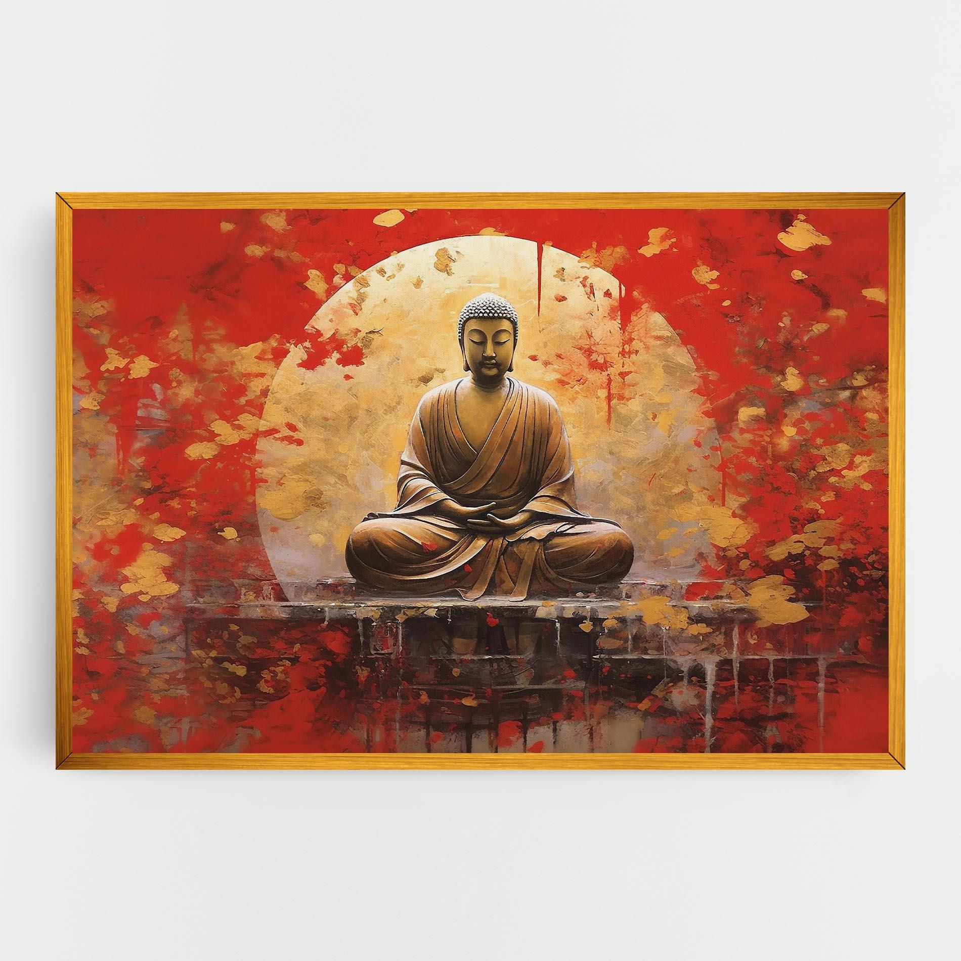 Obraz na Płótnie Gold Circle Buddha mockup 0