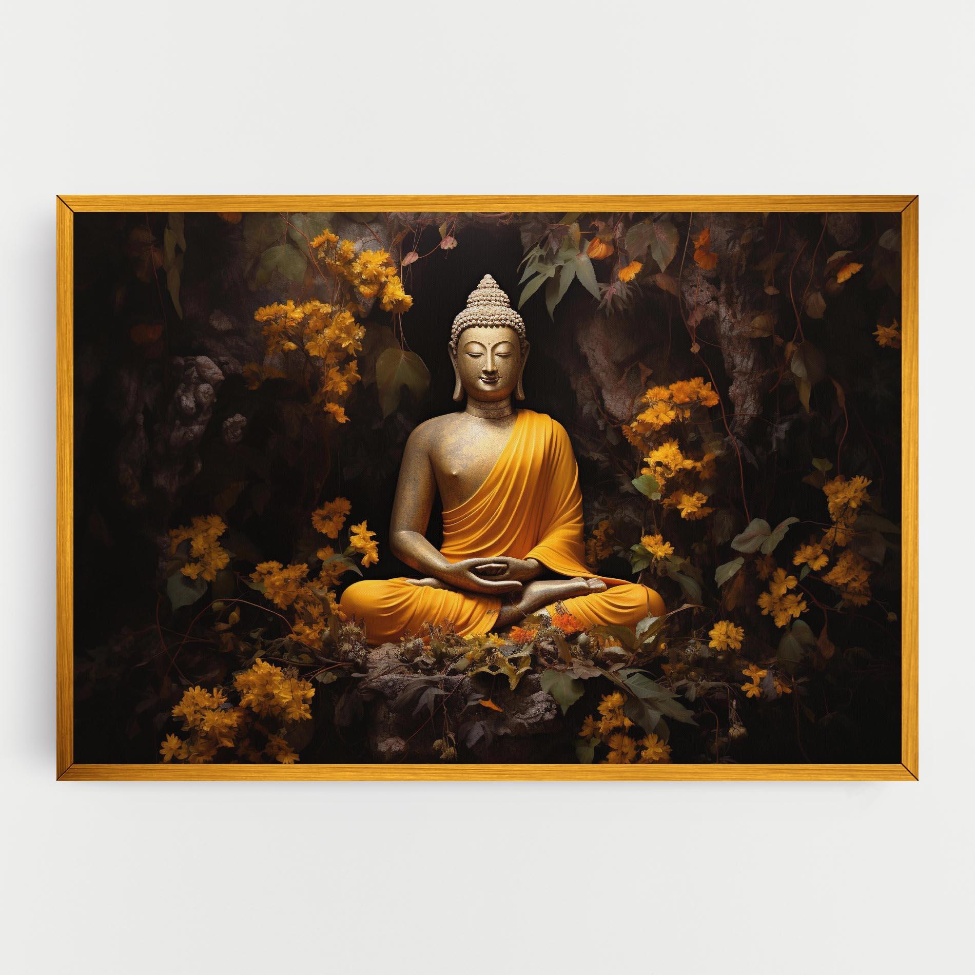Obraz na Płótnie Yellow Light Buddha mockup 0