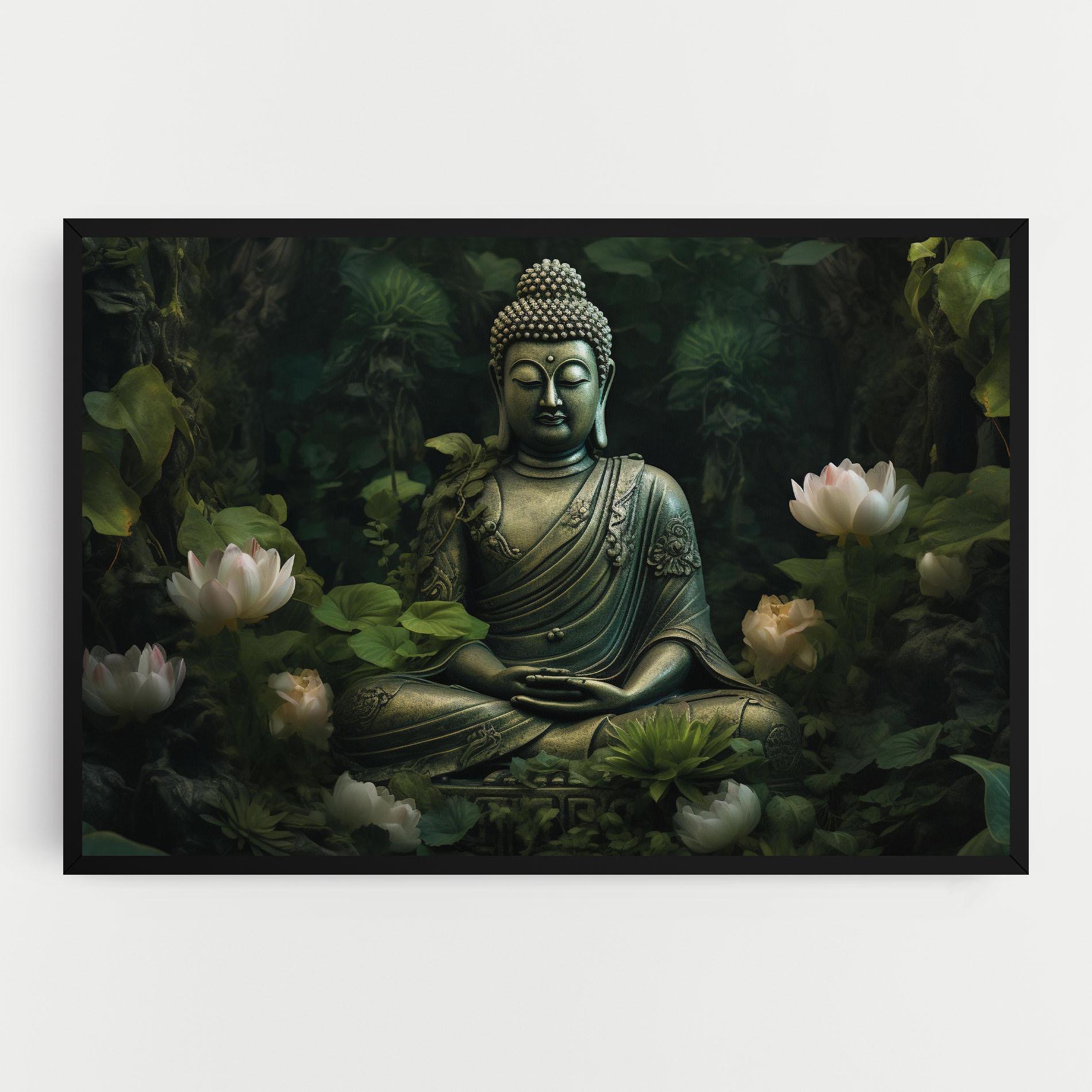 Obraz na Płótnie Buddha Lotus Flower mockup 0