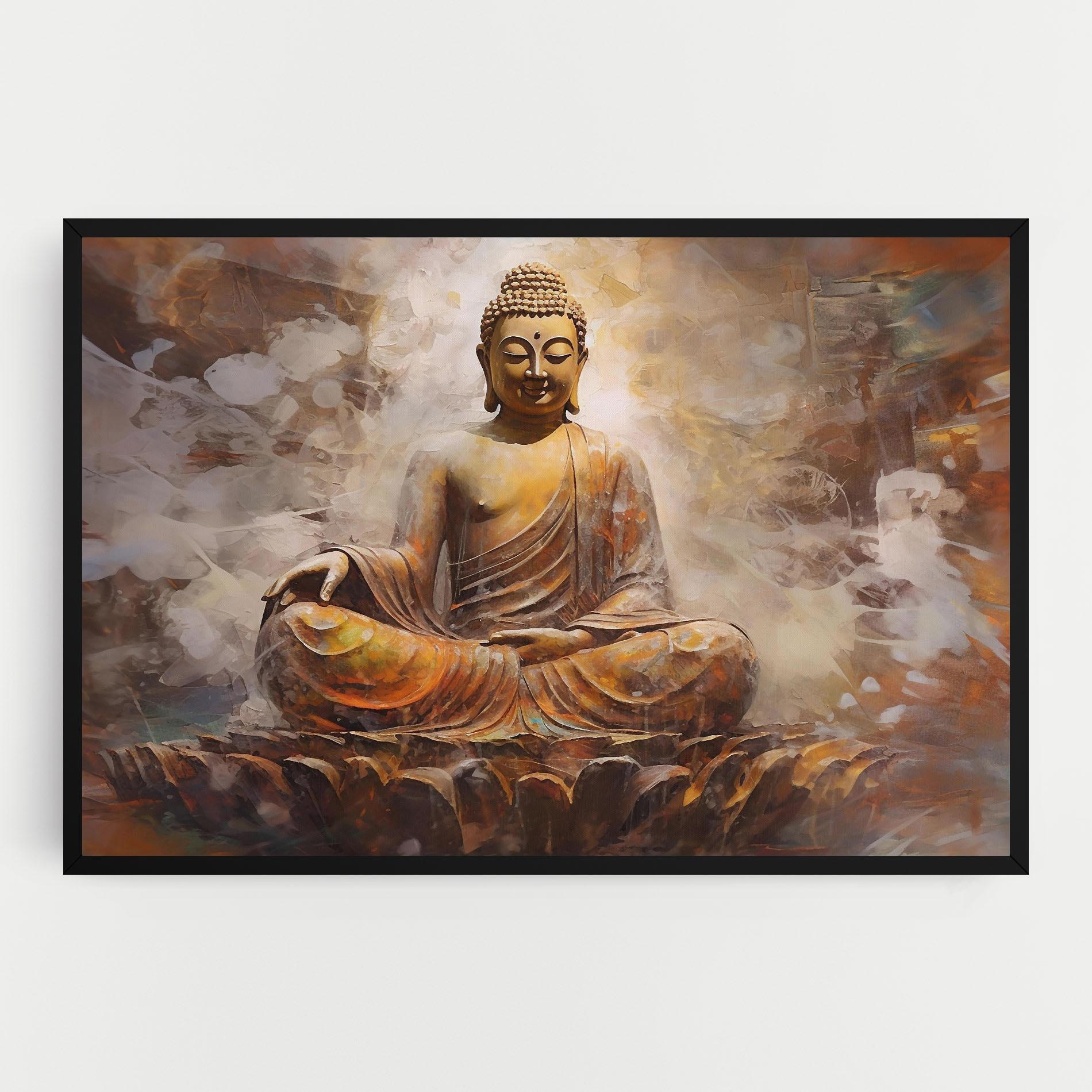 Obraz na Płótnie Cream Orange Buddha mockup 0