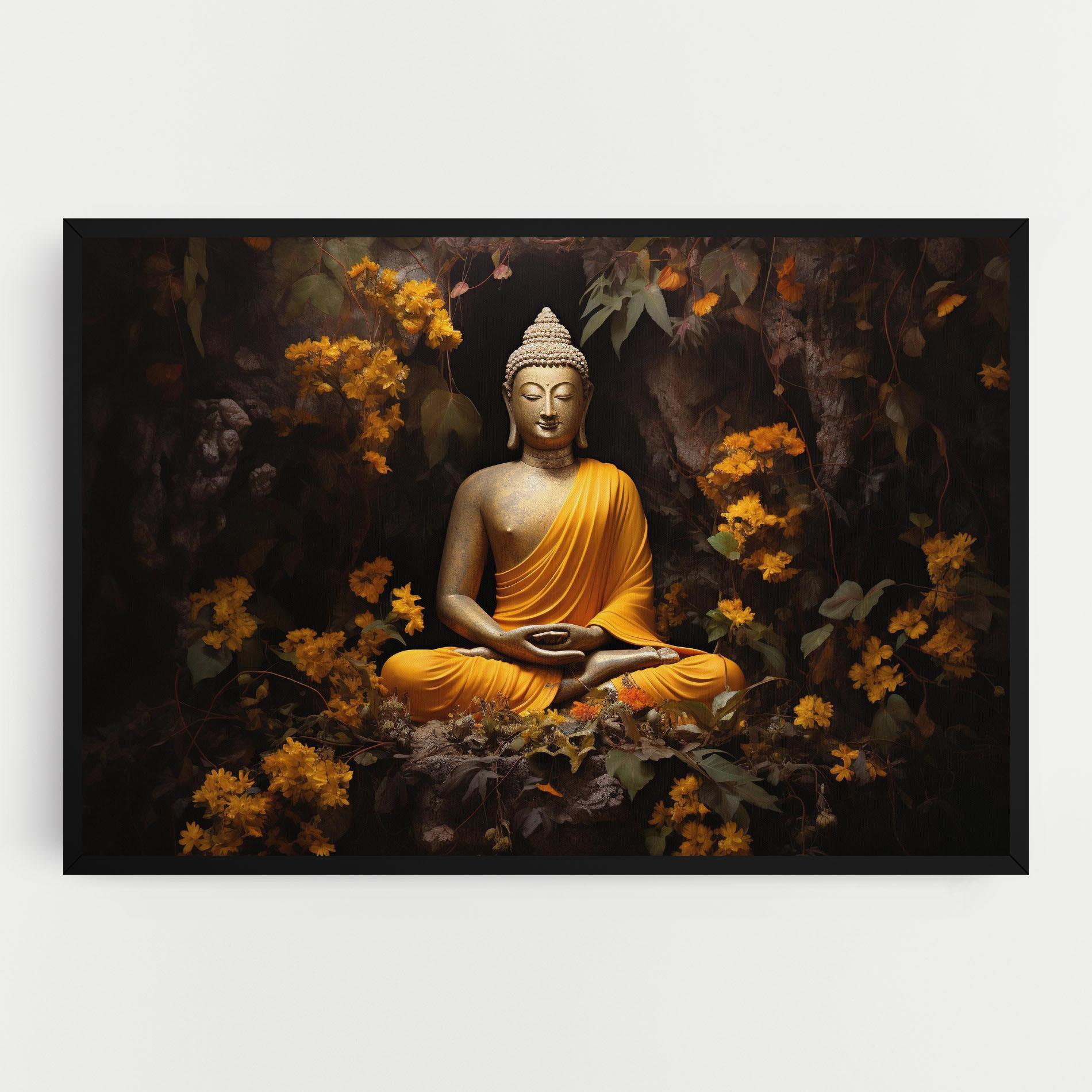 Obraz na Płótnie Yellow Light Buddha mockup 0
