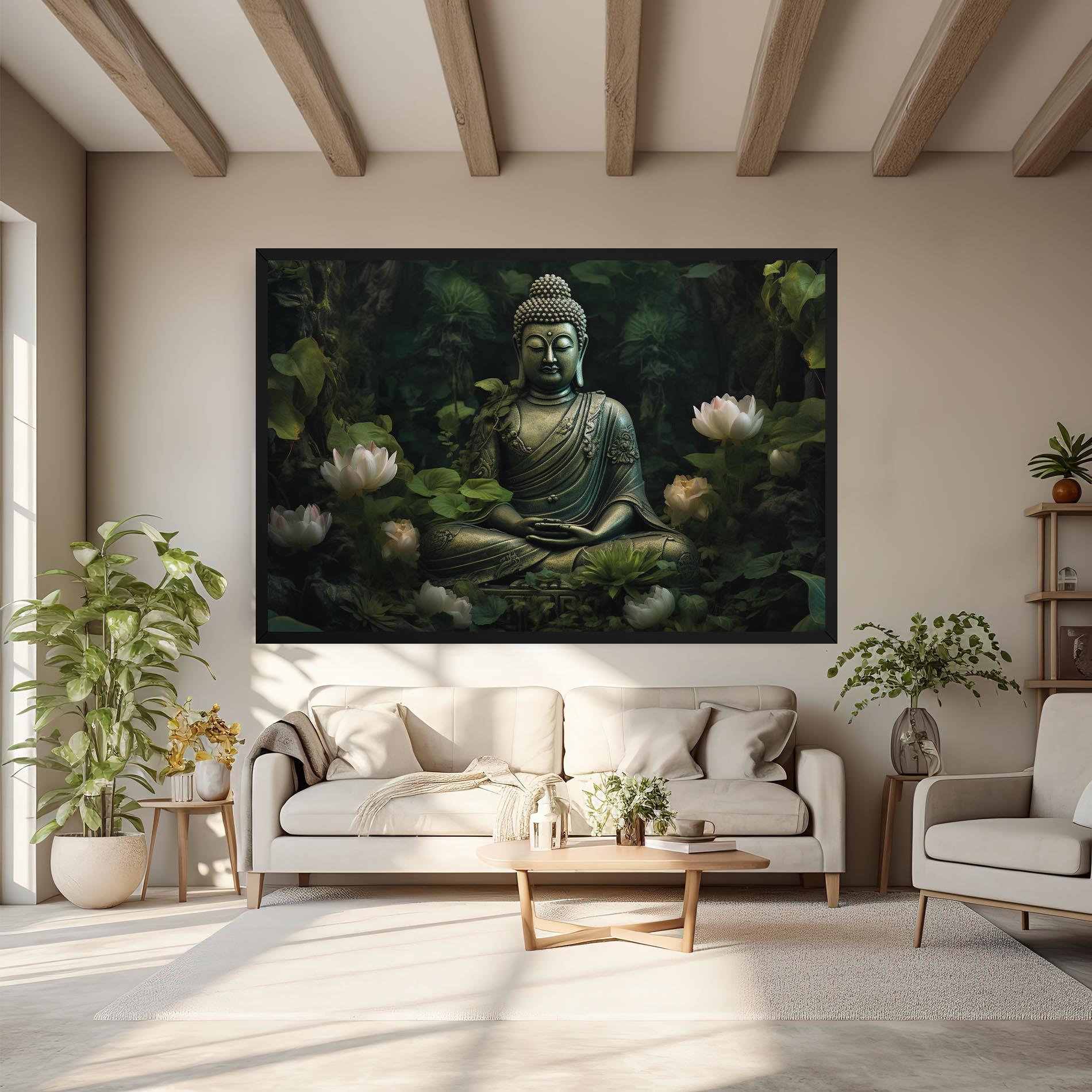 Obraz na Płótnie Buddha Lotus Flower mockup 6