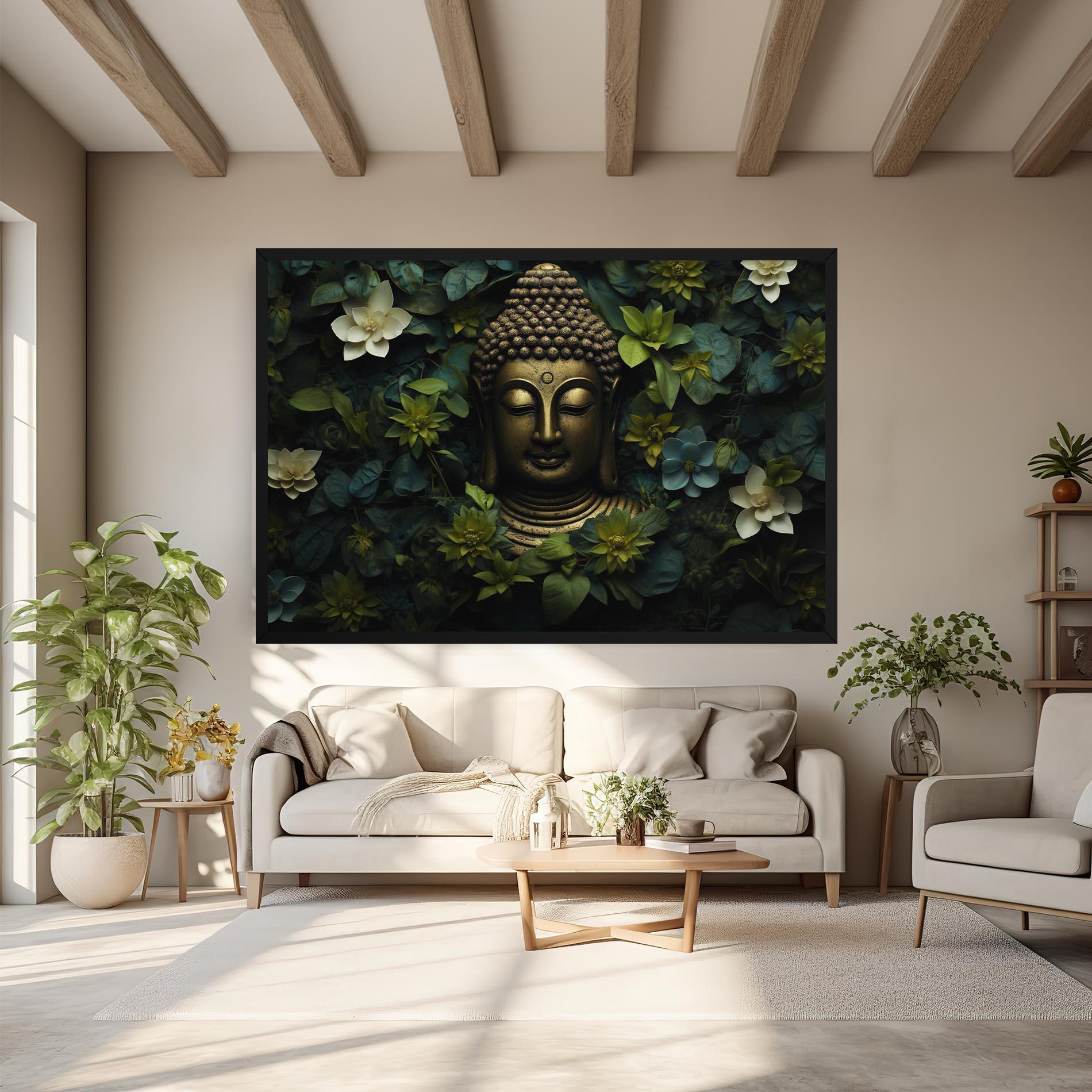 Obraz na Płótnie Lotus Flower Buddha mockup 6
